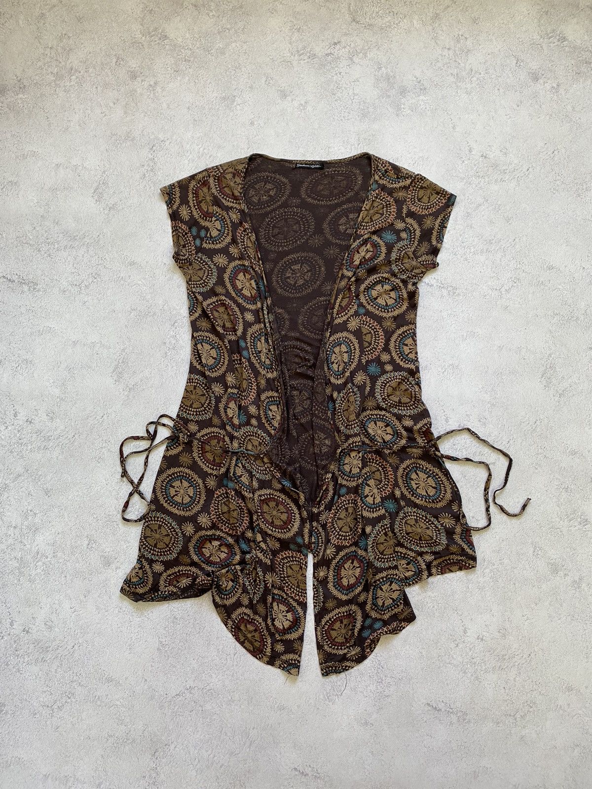 Gudrun Sjoden Gudrun Sjoden Floral Short Sleeve Knee Length Wrap Dress Size M / US 6-8 / IT 42-44 - 8 Thumbnail