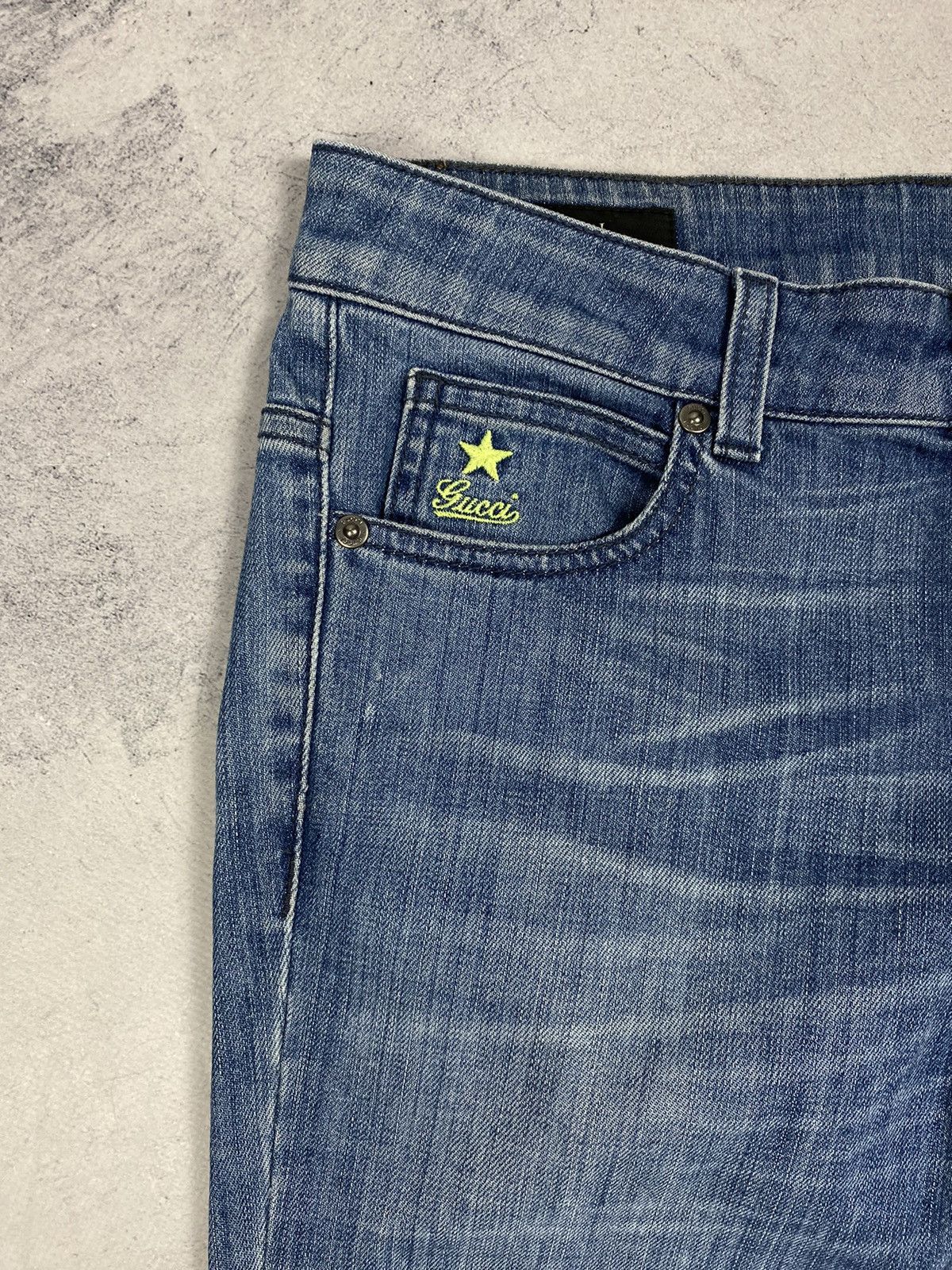 Gucci Gucci Boot Cut Blue Jeans Luxury Italy Designer Women Size 26" / US 2 / IT 38 - 12 Thumbnail