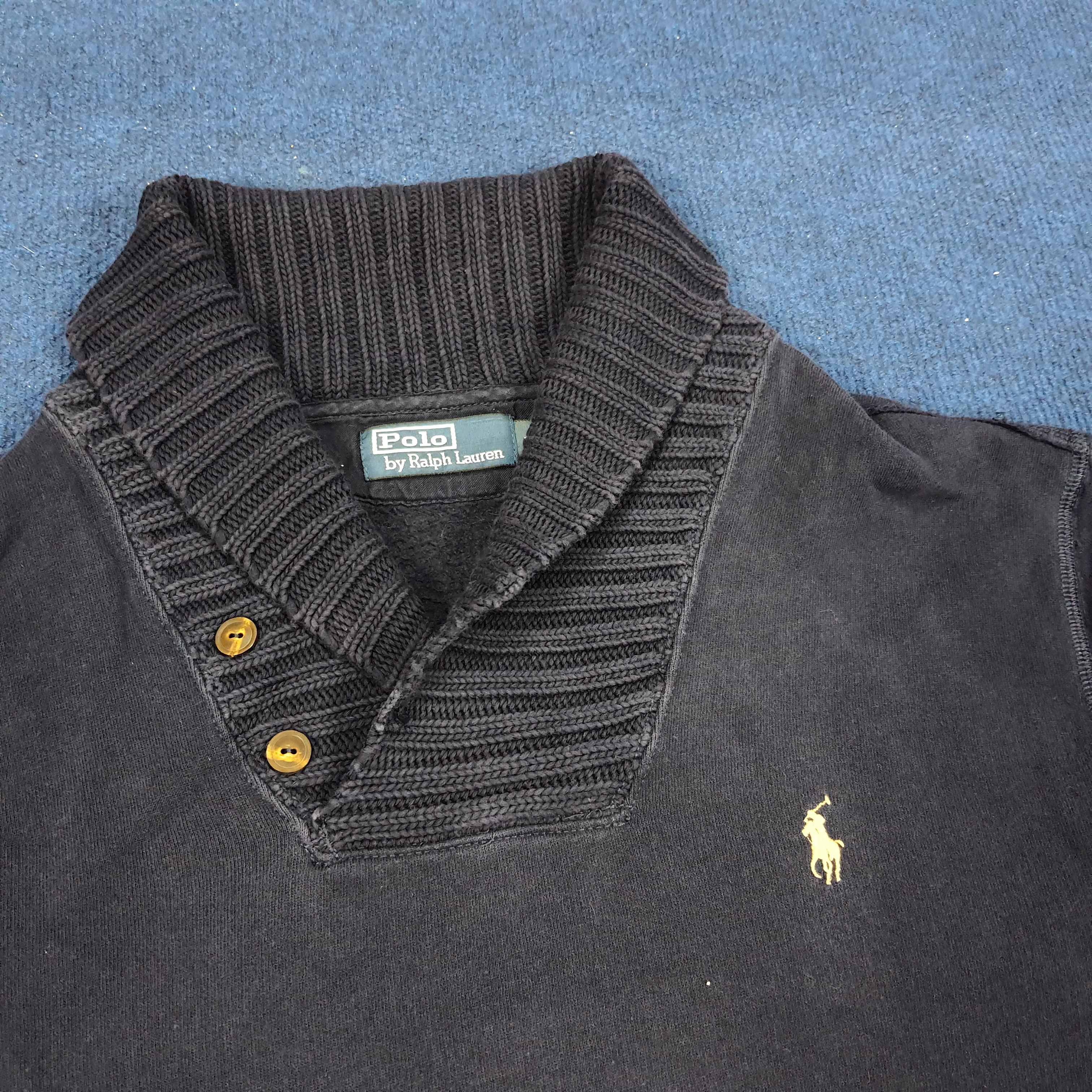 Polo Ralph Lauren × Vintage Vintage Polo by Ralph Lauren Winter Style Knitted Sweatshirt Size US L / EU 52-54 / 3 - 2 Thumbnail