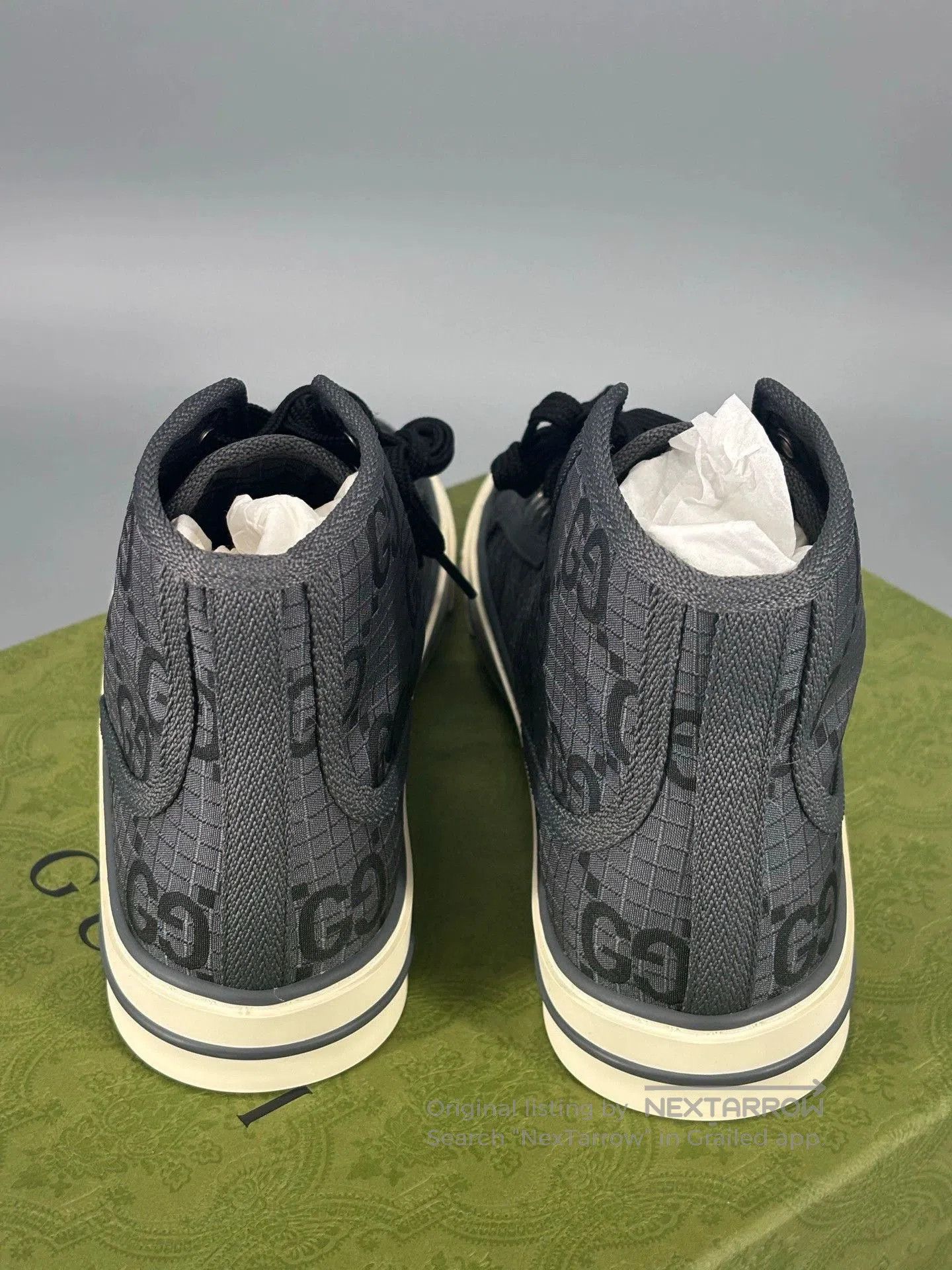Gucci gucci men's high-top canvas shoes. Size US 5.5 / EU 38 - 4 Thumbnail