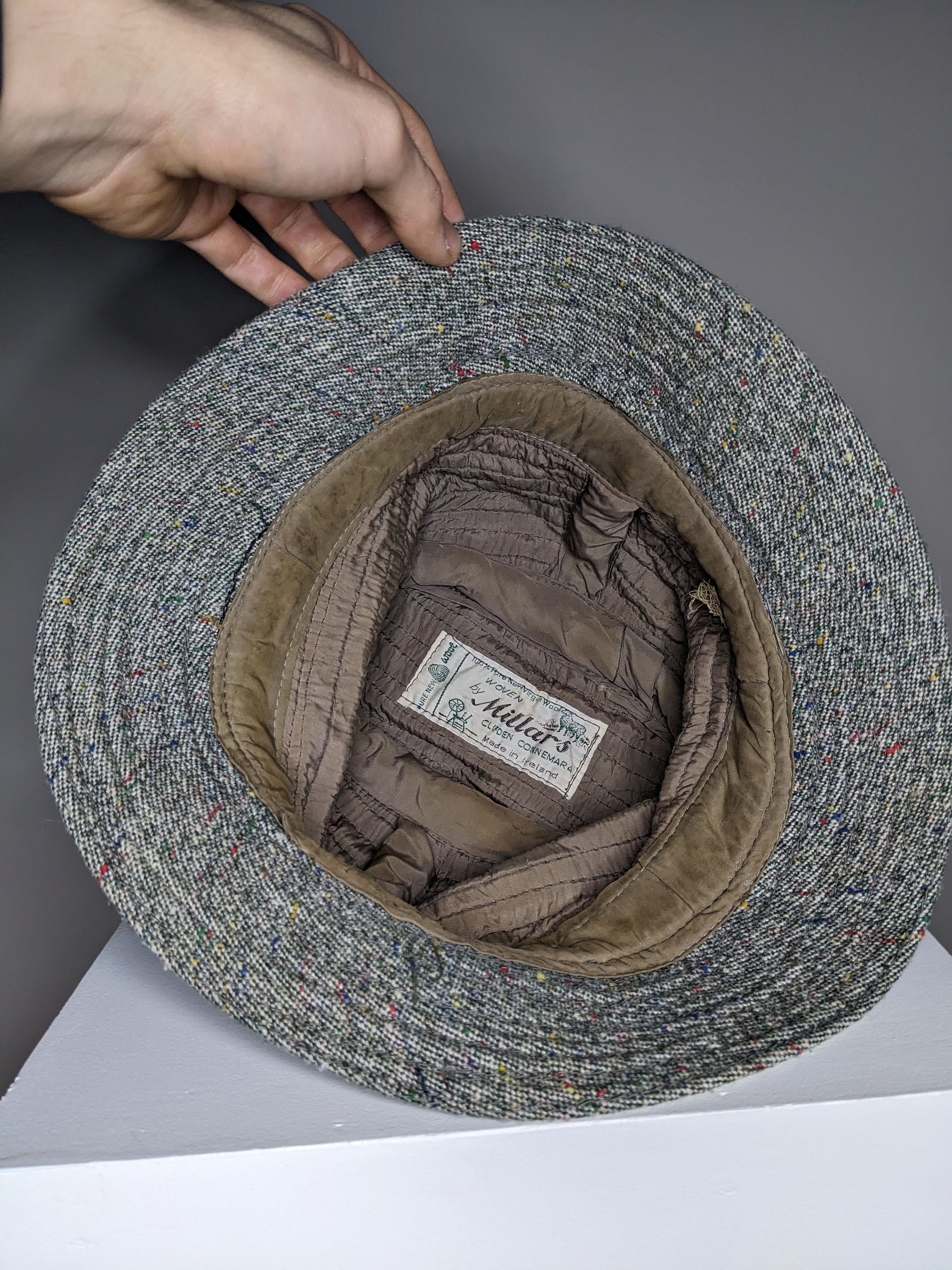 Vintage VINTAGE Millars Connemara Tweed Bucket Hat Ireland Pure Wool Size ONE SIZE - 5 Thumbnail