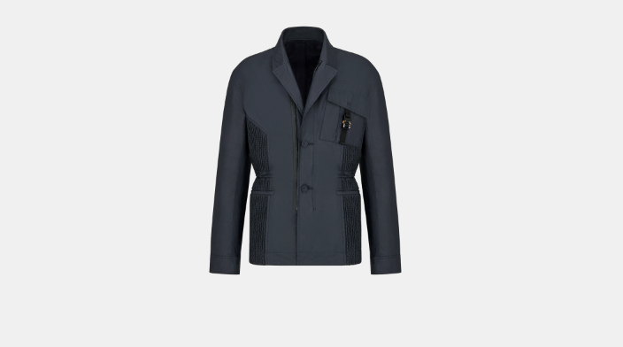 image of Dior O1Bcso1Str0324 Jacket In Navy Blue, Men's (Size Large)