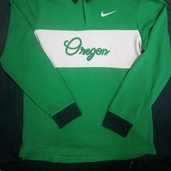 NCAA × Nike Nike Dri-Fit Oregon Ducks Script Spell Out Polo Shirt Size US L / EU 52-54 / 3 - 3 Thumbnail