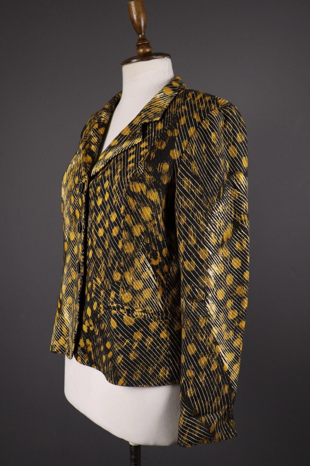 Designer Max Mara Leopard Blazer Jacket Size I 46 / GB 14 / USA 12 Size M / US 6-8 / IT 42-44 - 4 Thumbnail