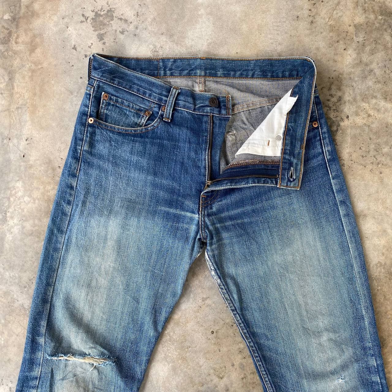 Levi's Vintage Clothing W32X29" VINTAGE LEVIS 505 DISTRESSED DIRTY DENIM J09-01 Size US 32 / EU 48 - 12 Thumbnail