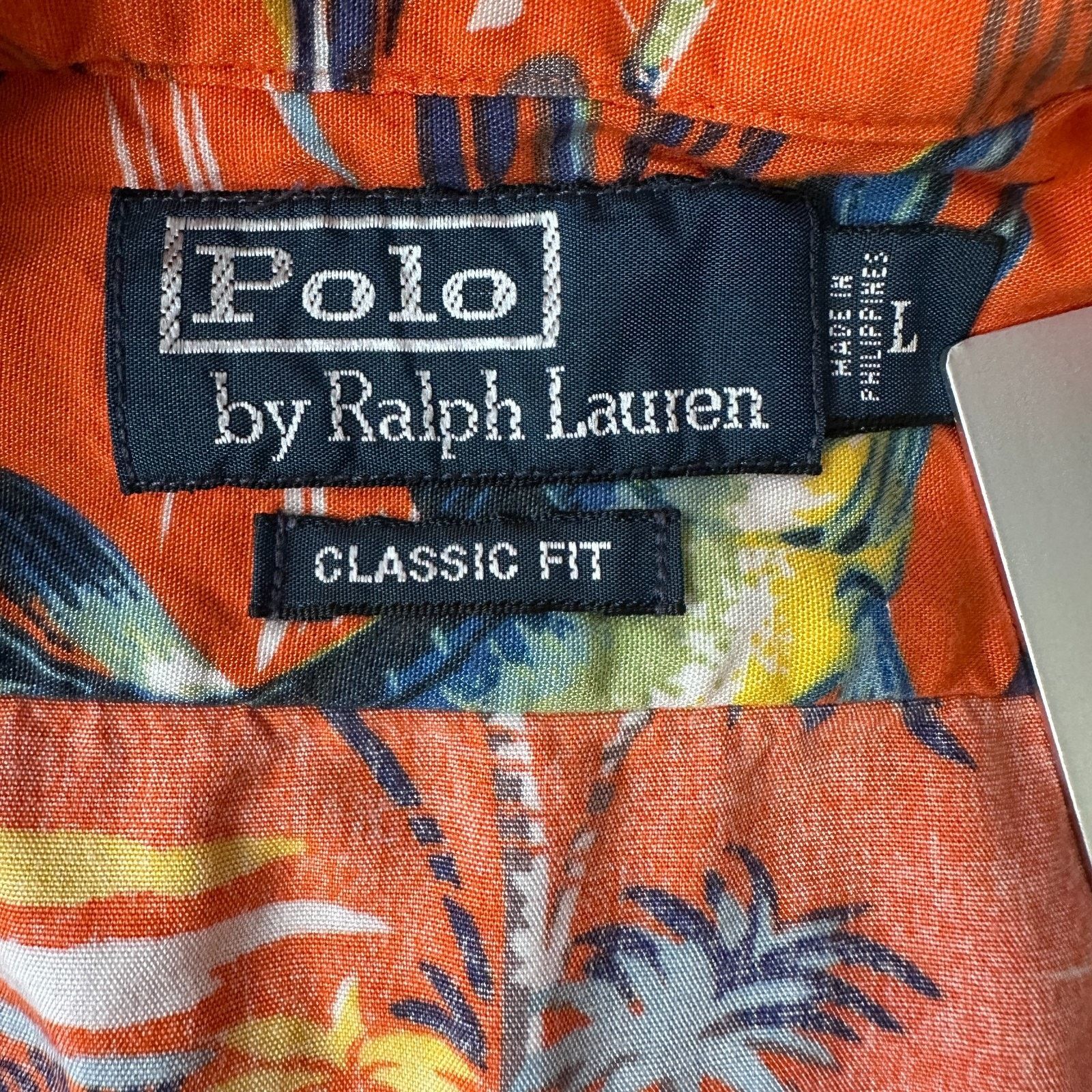 Polo Ralph Lauren VTG Polo Ralph Lauren Shirt Mens Large Orange Fish Boat Camp Size US L / EU 52-54 / 3 - 6 Thumbnail