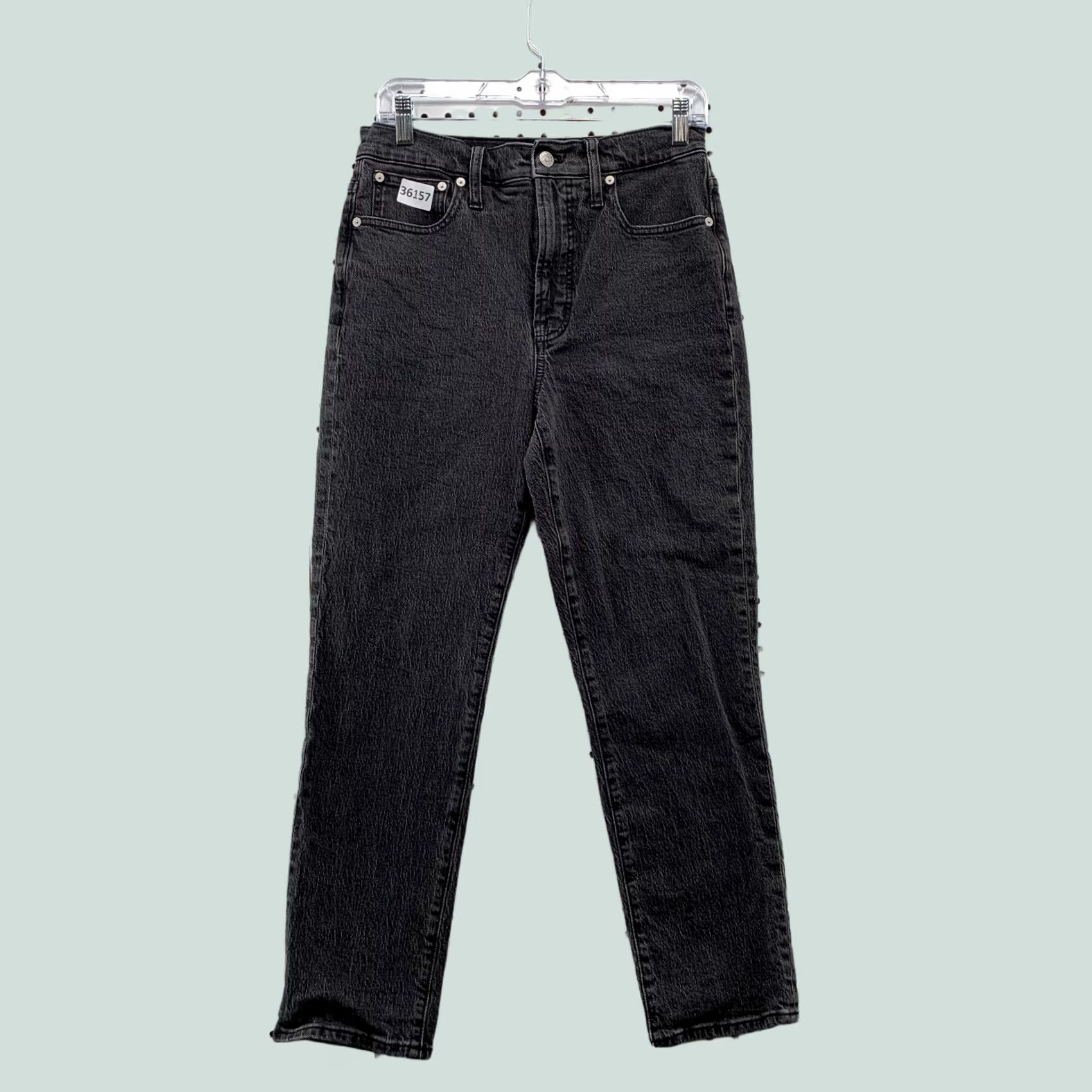 Madewell Madewell Tapered Womens 27 Black Perfect Jean Denim Size Fits 28x26 Faded Size 27" / US 4 / IT 40 - 1 Thumbnail