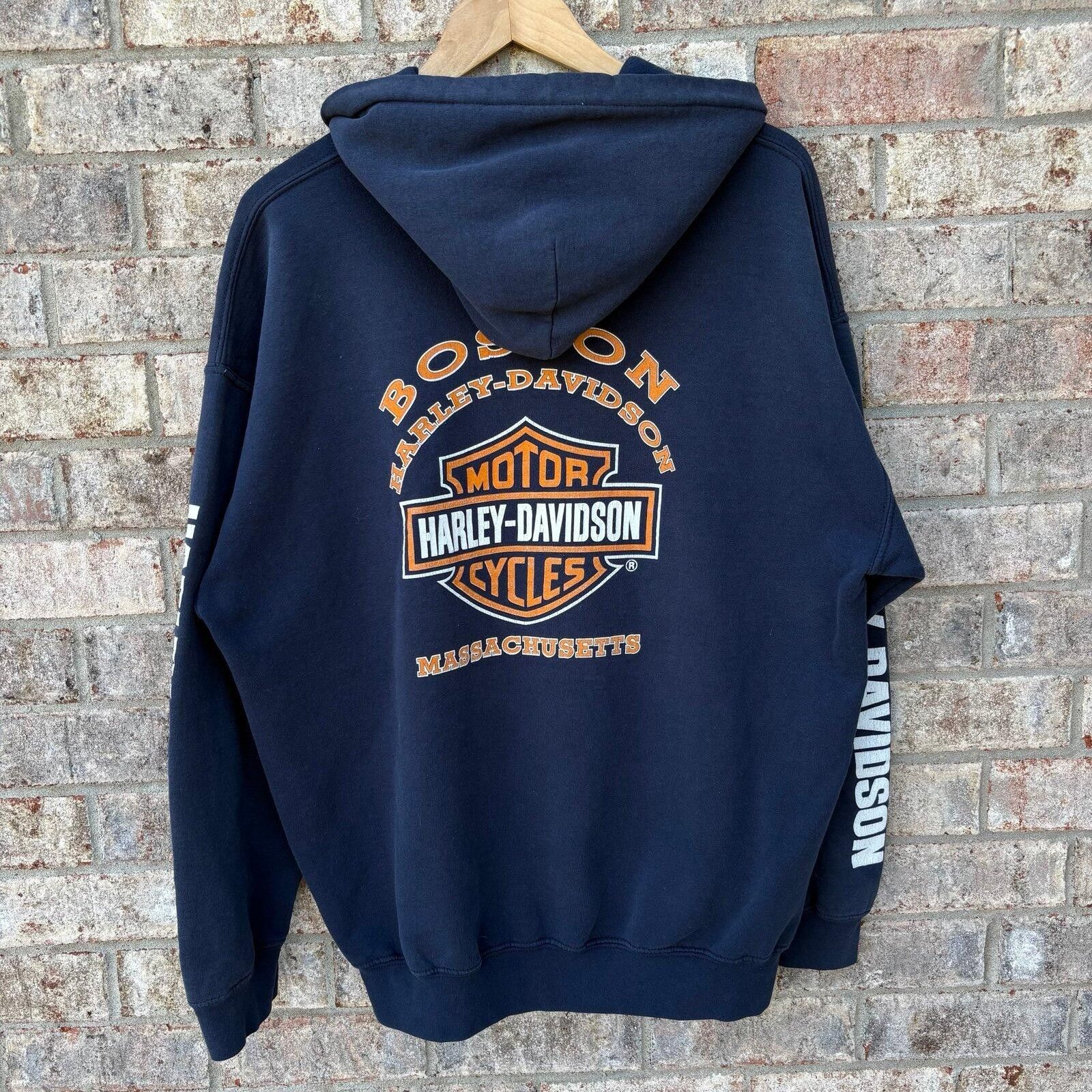 Harley Davidson Vintage 90s Harley-Davidson graphic hoodie Size US XL / EU 56 / 4 - 2 Thumbnail