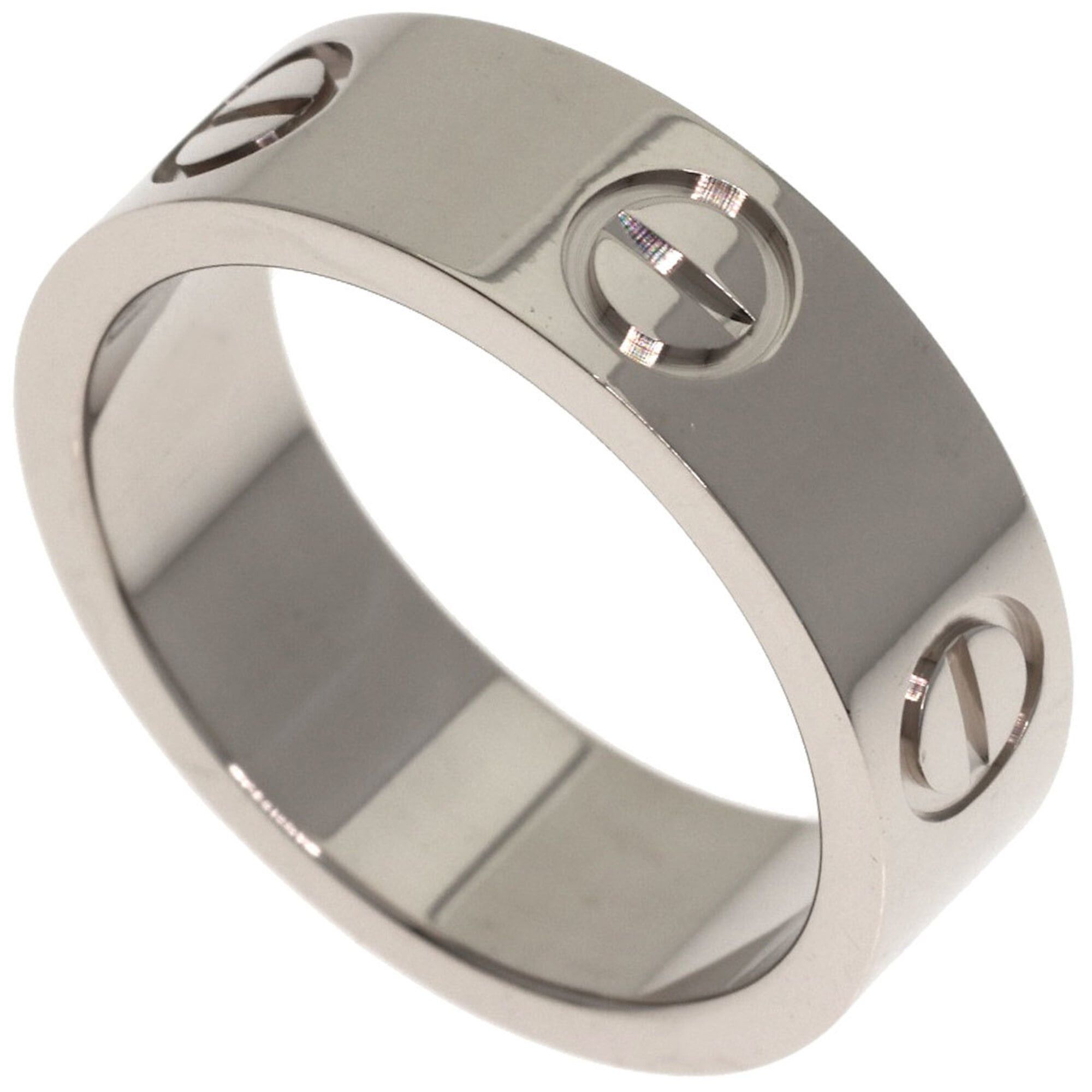 Cartier Cartier Love Ring #48, 18K White Gold, Women's Ring, CARTIER Size ONE SIZE - 1 Thumbnail