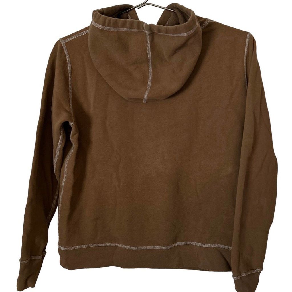 Izod Vintage Designer Brown Hooded Sweatshirt by IZOD Size M / US 6-8 / IT 42-44 - 6 Thumbnail
