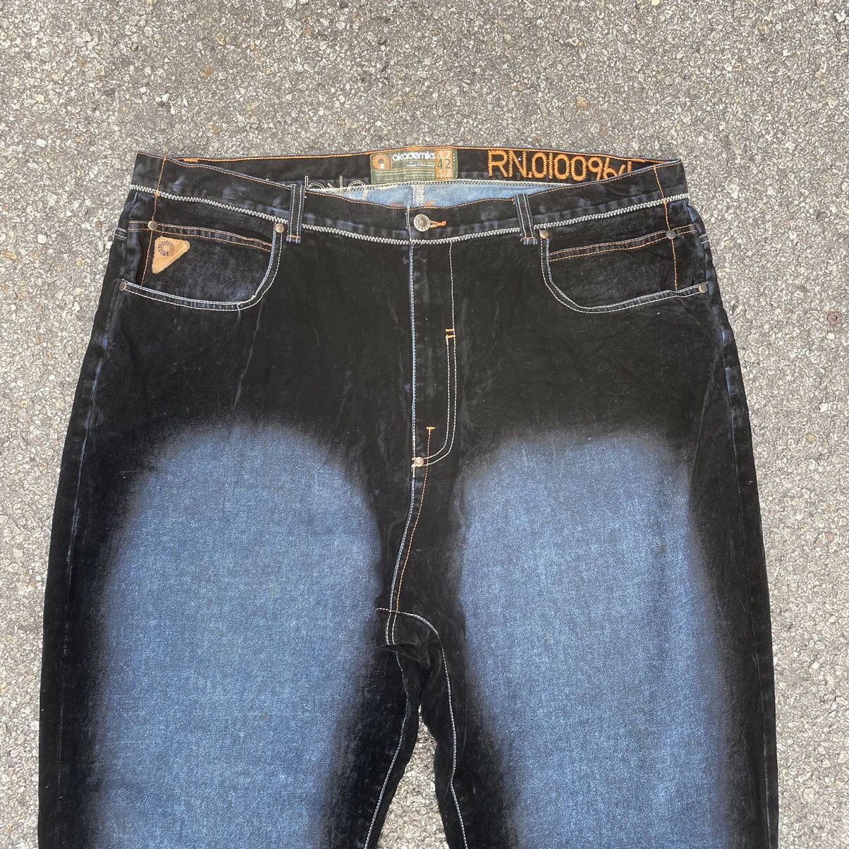 Akademiks Crazy Vintage Y2K Akademiks Baggy Jeans Faded Denim Size US 42 / EU 58 - 3 Thumbnail