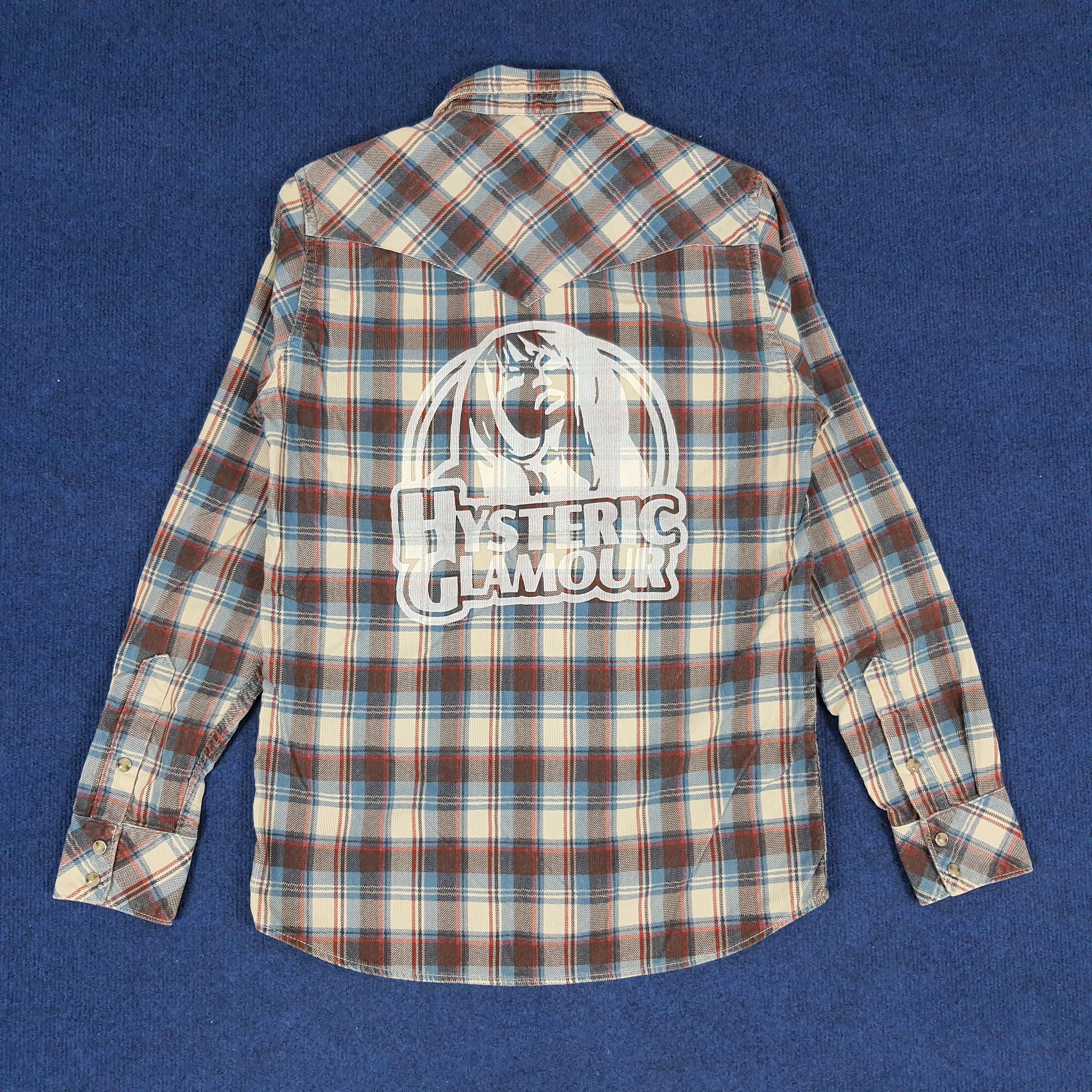 Hysteric Glamour Vintage Hysteric Glamour Japan Custom Logo Flannel Shirts Size US M / EU 48-50 / 2 - 1 Thumbnail