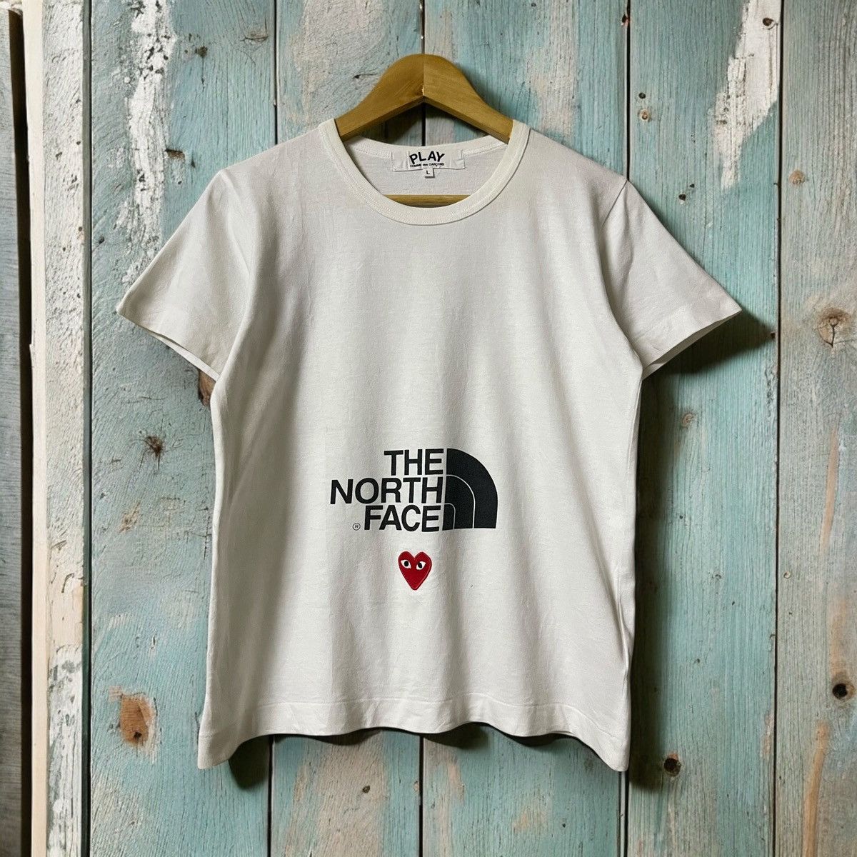 Archival Clothing Comme Des Garcons Play x The North Face Tee | Grailed