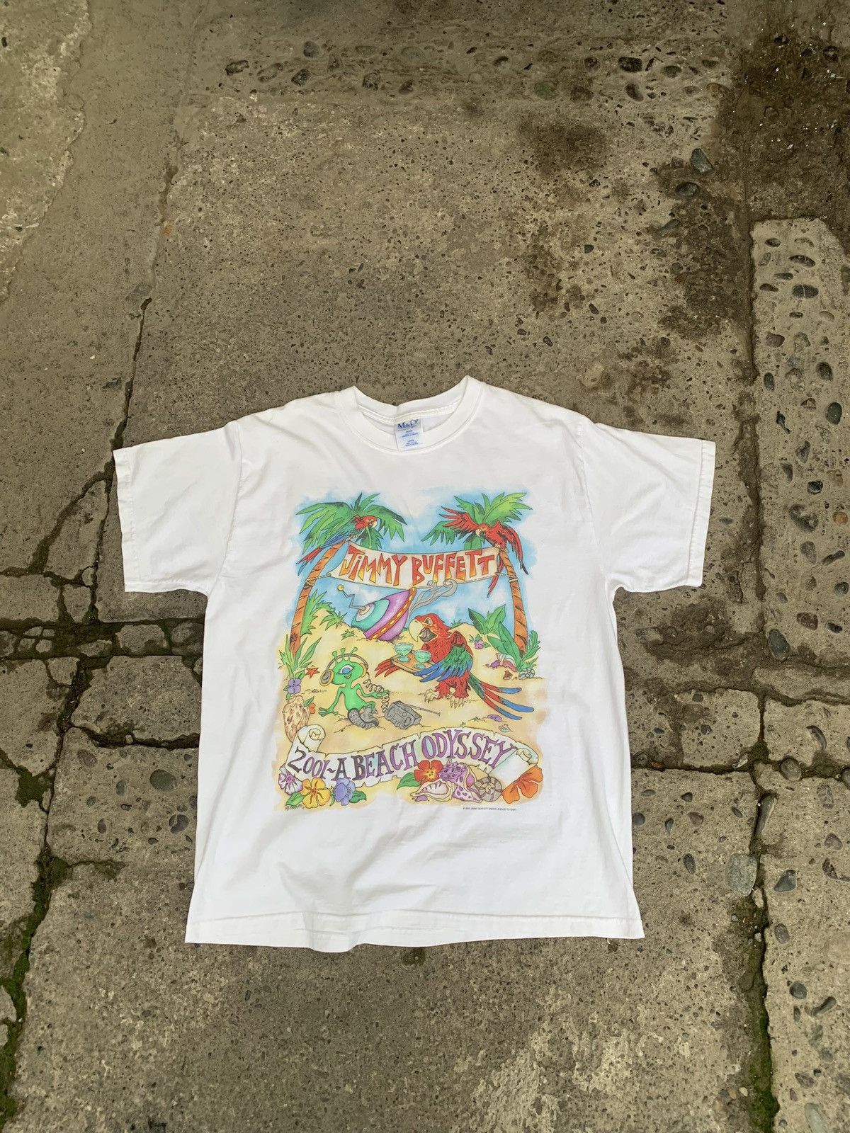 Band Tees × Vintage Vintage jimmy buffet a beach odyssey 2001 T shirt Size US L / EU 52-54 / 3 - 1 Thumbnail
