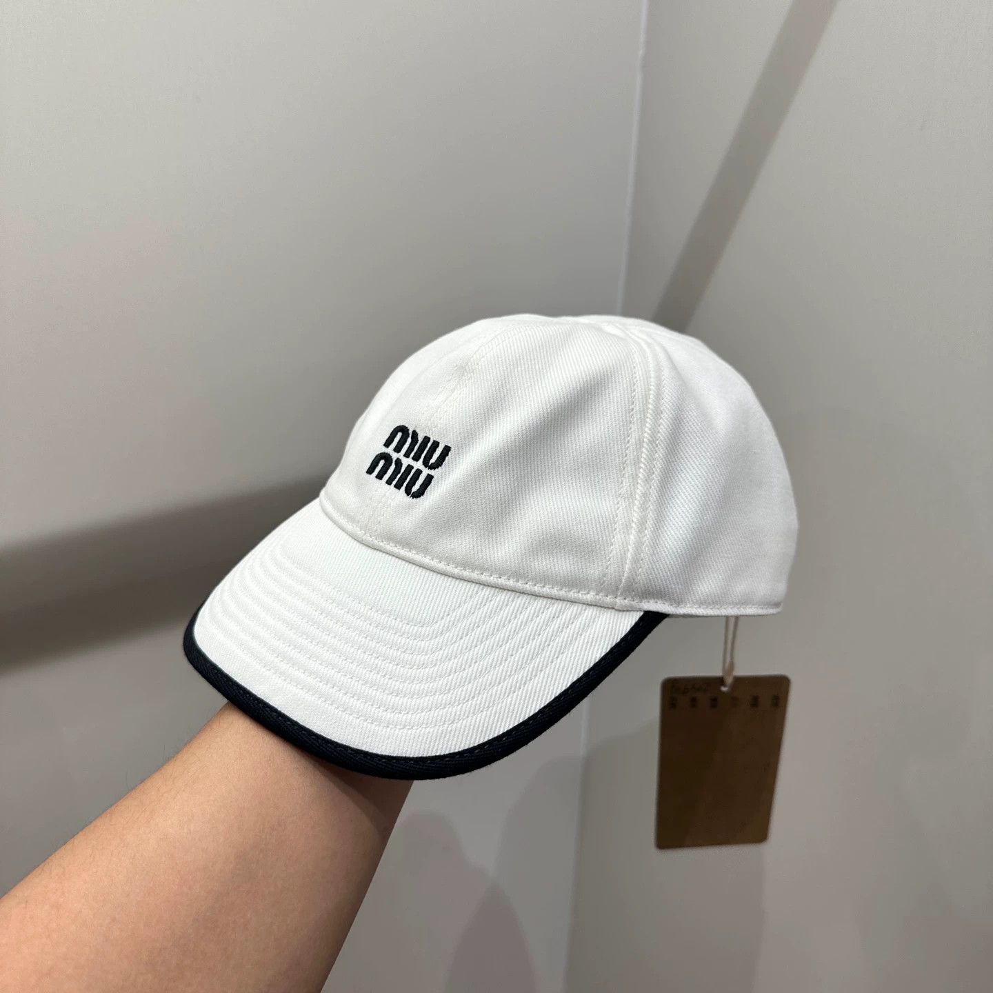 Miu Miu MIU MIU slogan embroidery cap feb502 M Size ONE SIZE - 2 Thumbnail