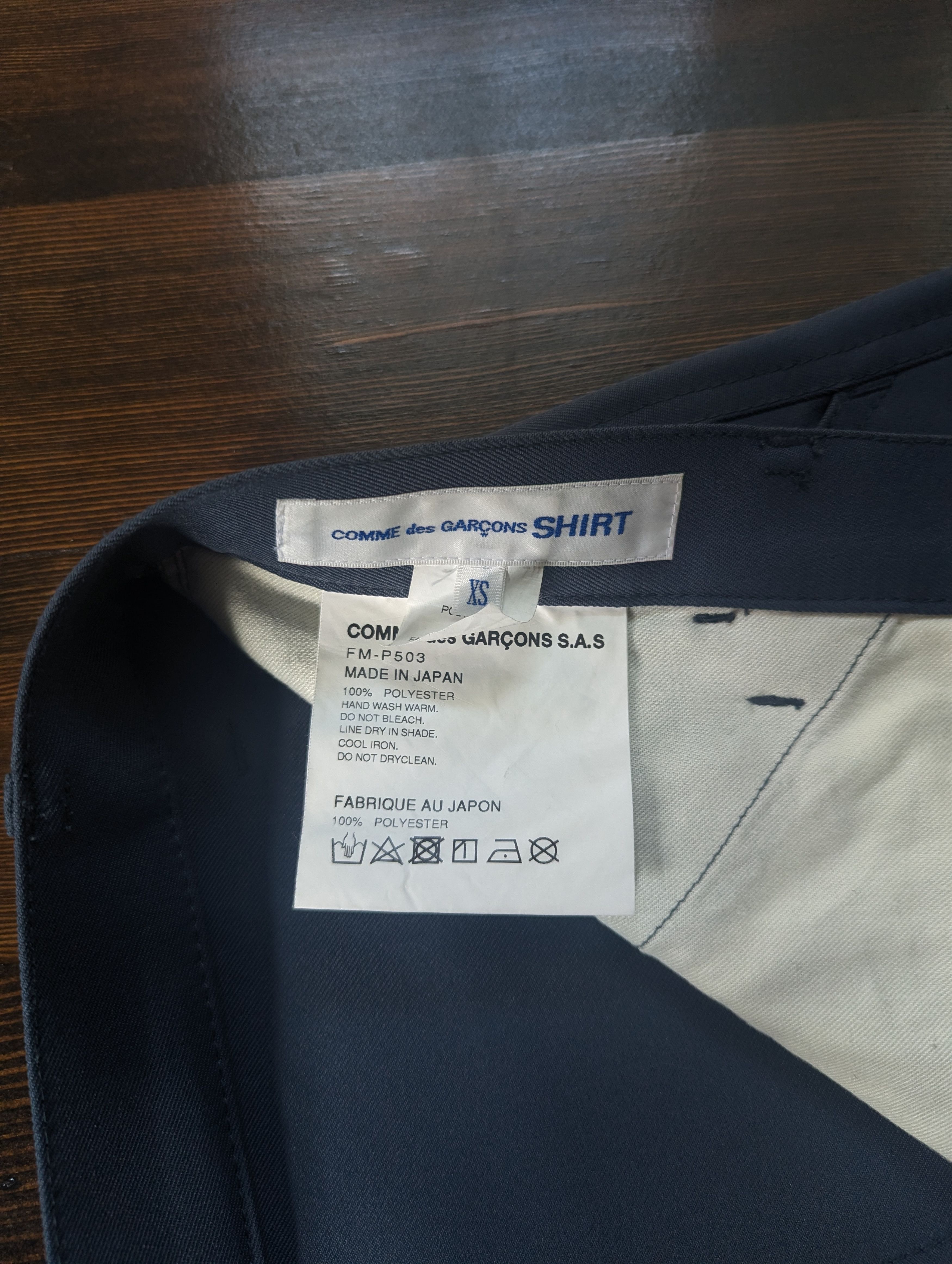 Comme des Garcons SHIRT Comme des Garcons Shirt Spray Paint Wide-Leg Trousers Size US 32 / EU 48 - 5 Thumbnail