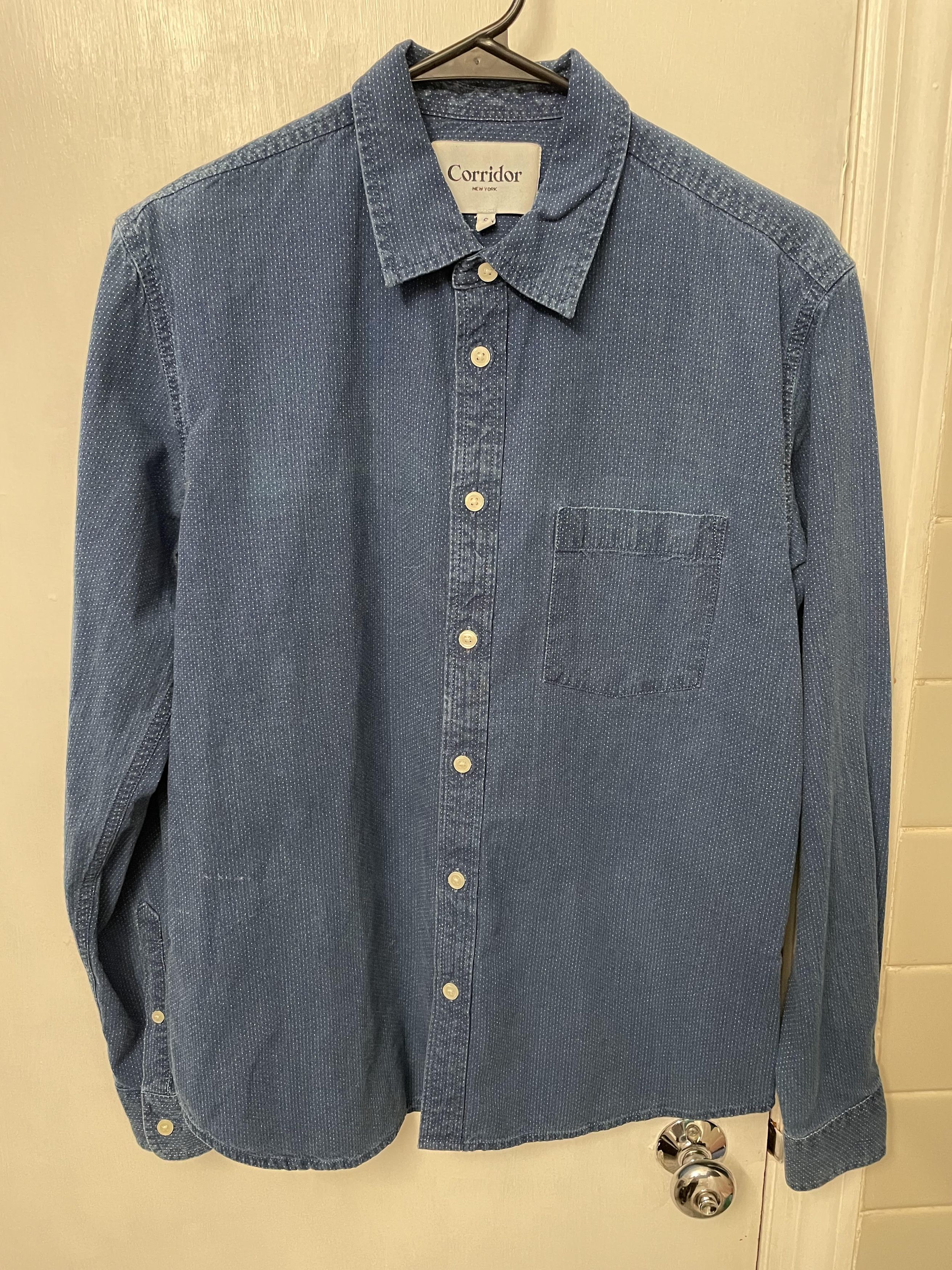 Corridor Corridor Washed Indigo Dot shirt Size Small Size US S / EU 44-46 / 1 - 1 Thumbnail