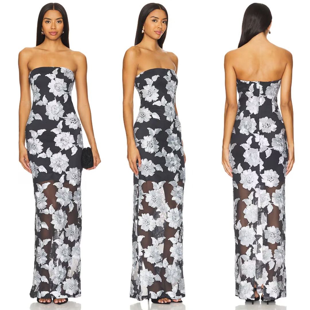ROTATE ROTATE | NWT Embroidered Flower Mesh Tube Dress 36 US 4 Size S / US 4 / IT 40 - 3 Thumbnail