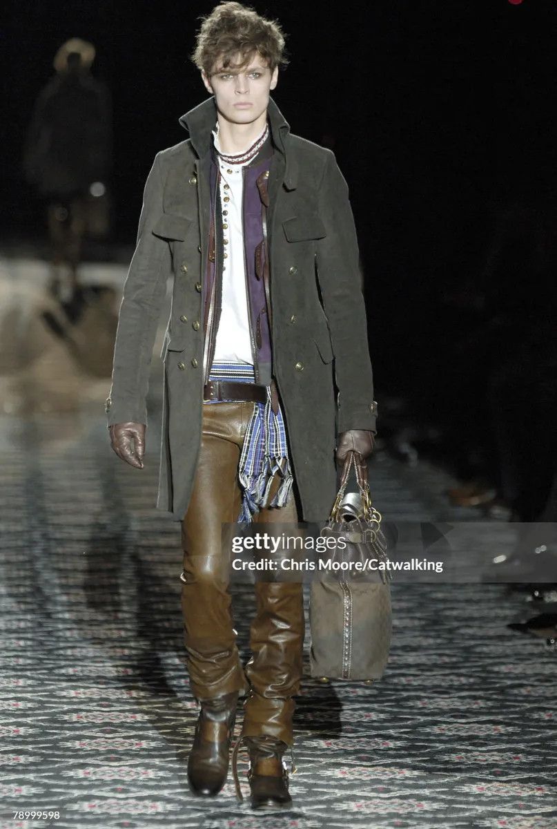 Gucci FW2008 Gucci Brown Wool Double-Breasted Coat by Frida Giannini Size US S / EU 44-46 / 1 - 2 Thumbnail