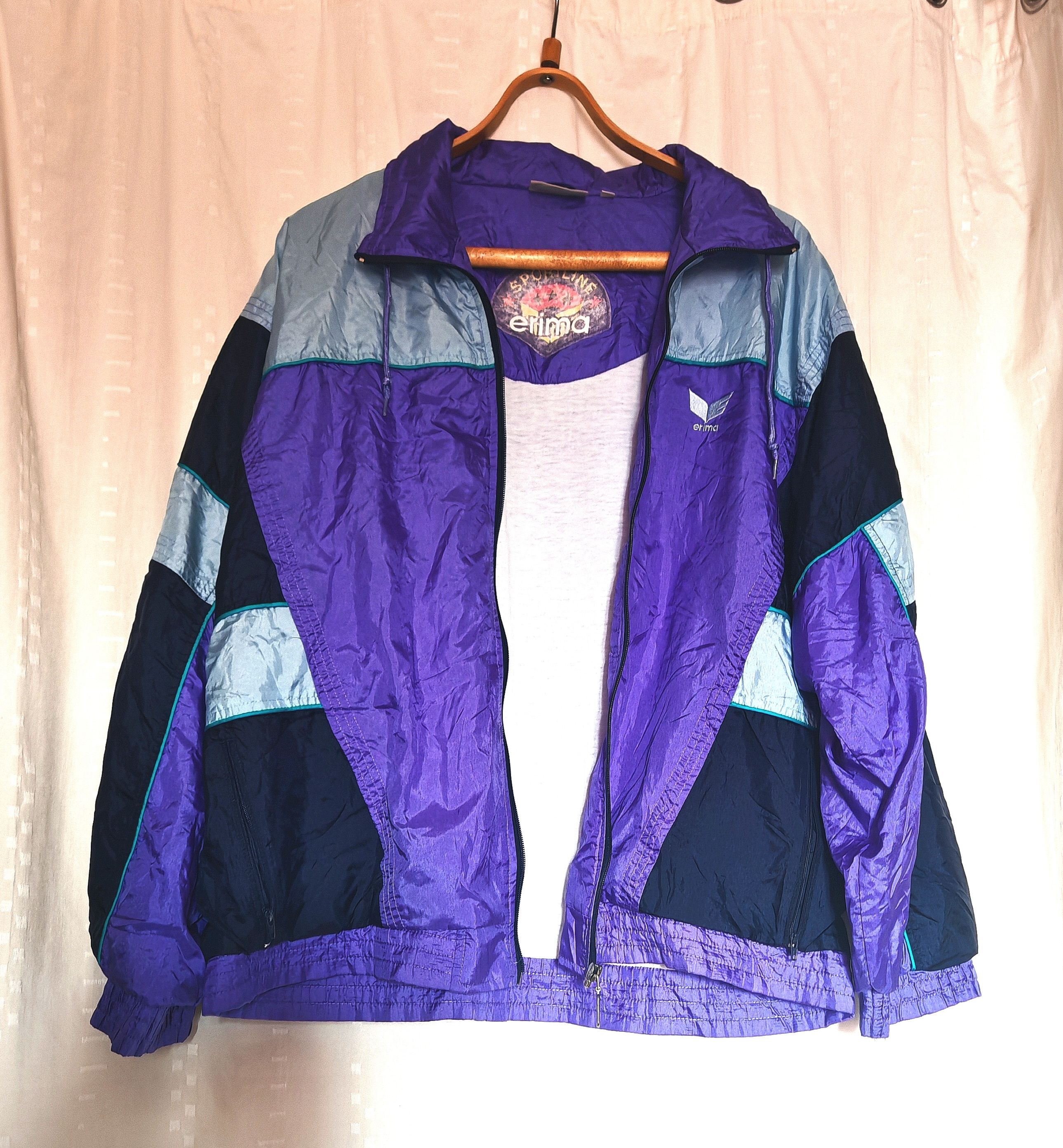 Erima × Vintage Vintage Erima Tracksuit Unisex Jacket Purple Oversize size S Size US S / EU 44-46 / 1 - 3 Thumbnail