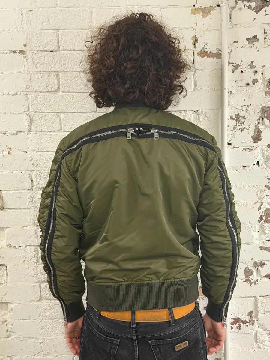 Diesel Diesel Olive Multi-Pocket Back Zip Olive Cargo Bomber Jacket Size US M / EU 48-50 / 2 - 4 Thumbnail