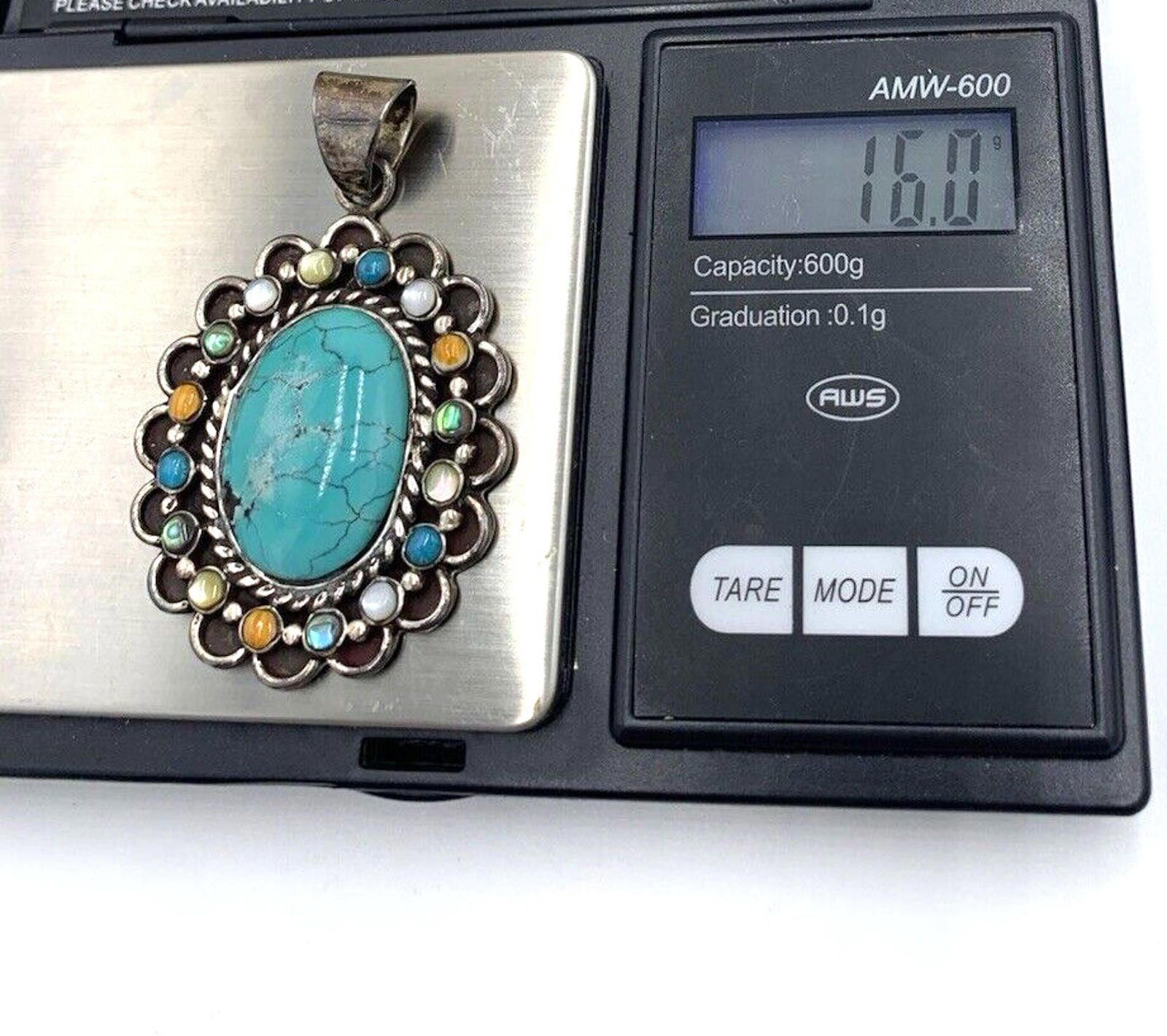 Other David R Freeland DRF Multi-Stone Turquoise Signed Pendant Size ONE SIZE - 8 Thumbnail