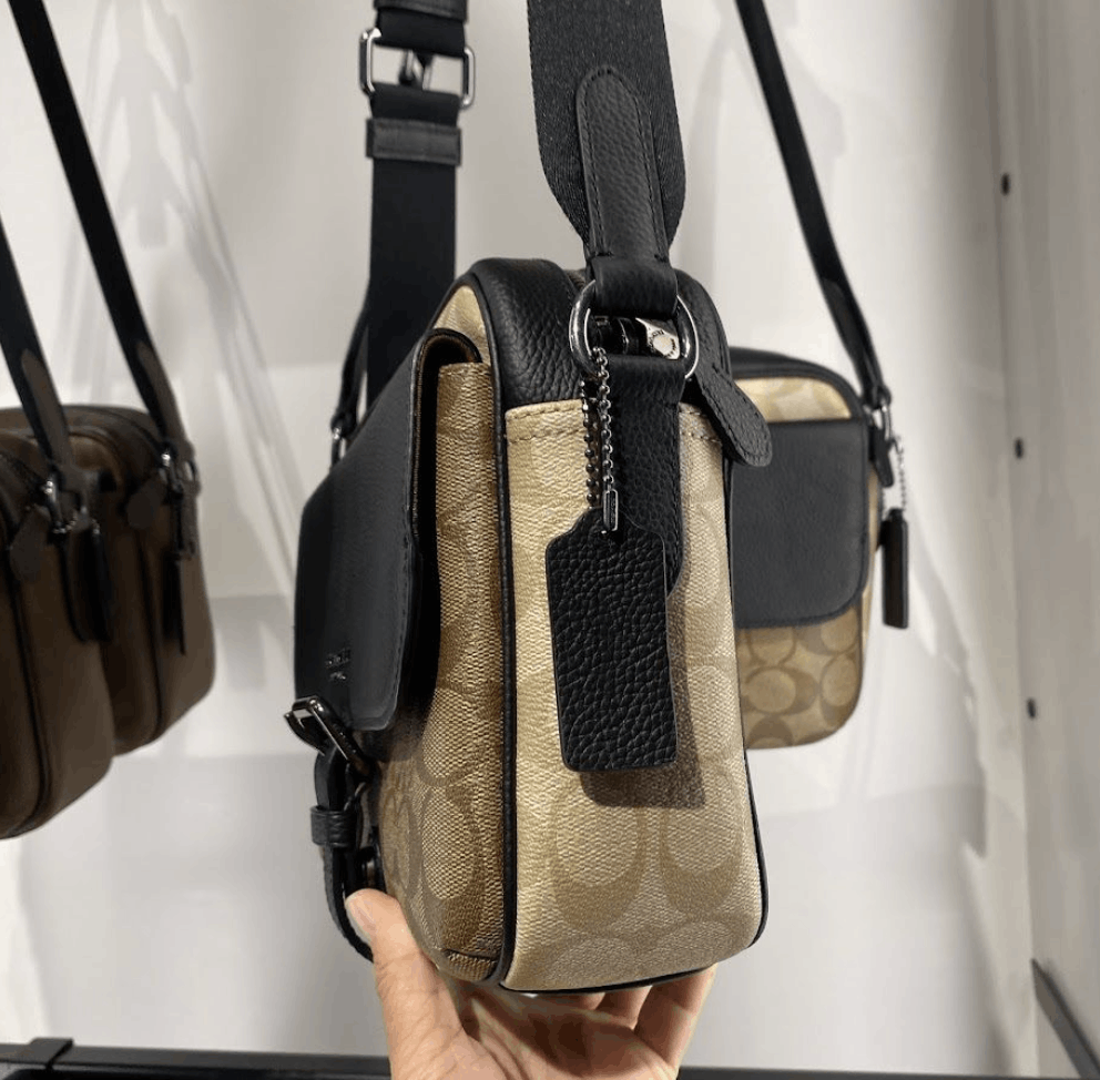Coach Hudson Crossbody Bag In Blocked Signature Canvas C6080 Size ONE SIZE - 5 Thumbnail
