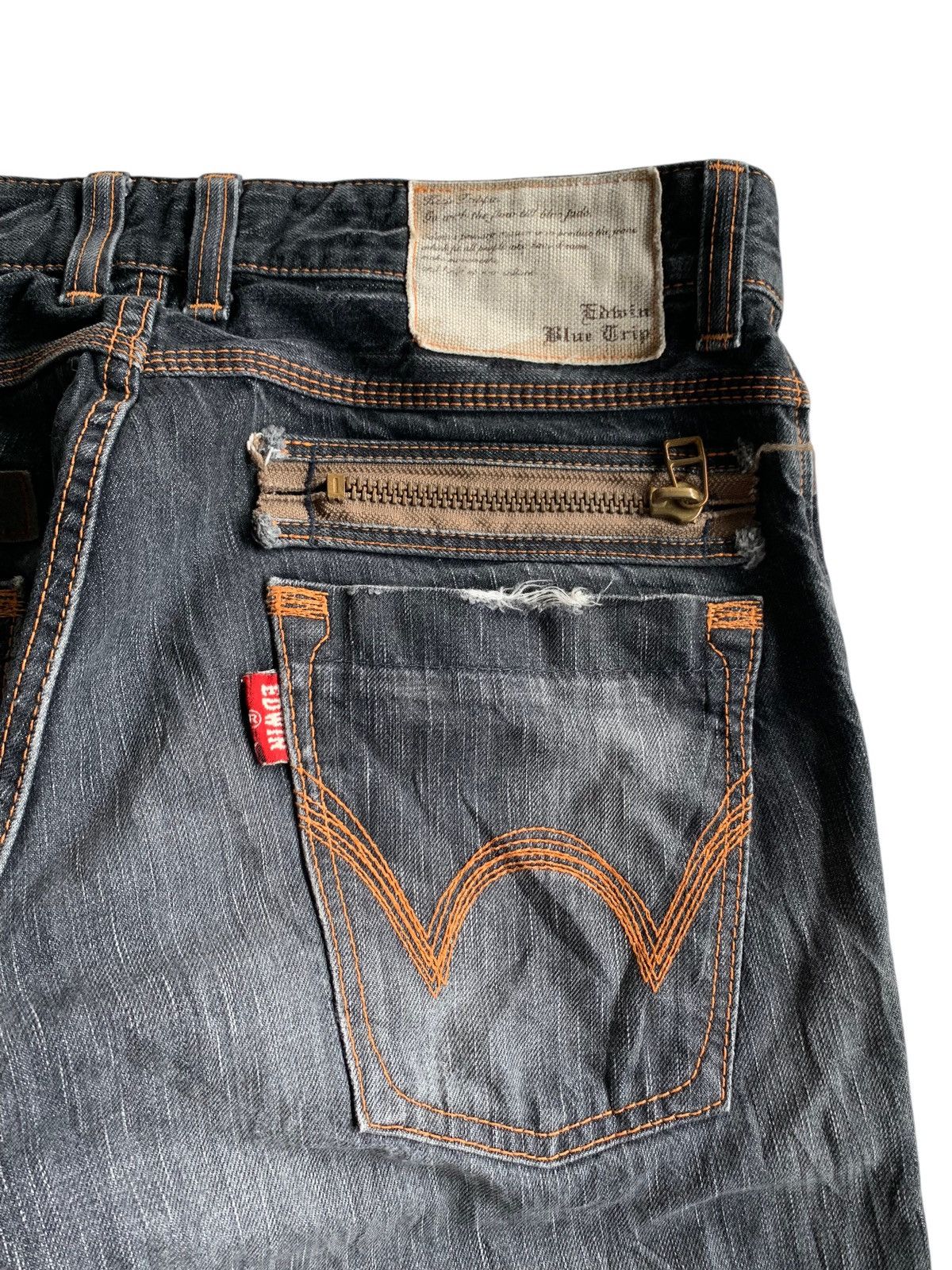 Kapital VINTAGE EDWIN BLUE TRIP NAVAJO FADED&RUSTY JAPANESE DENIM Size US 34 / EU 50 - 11 Thumbnail