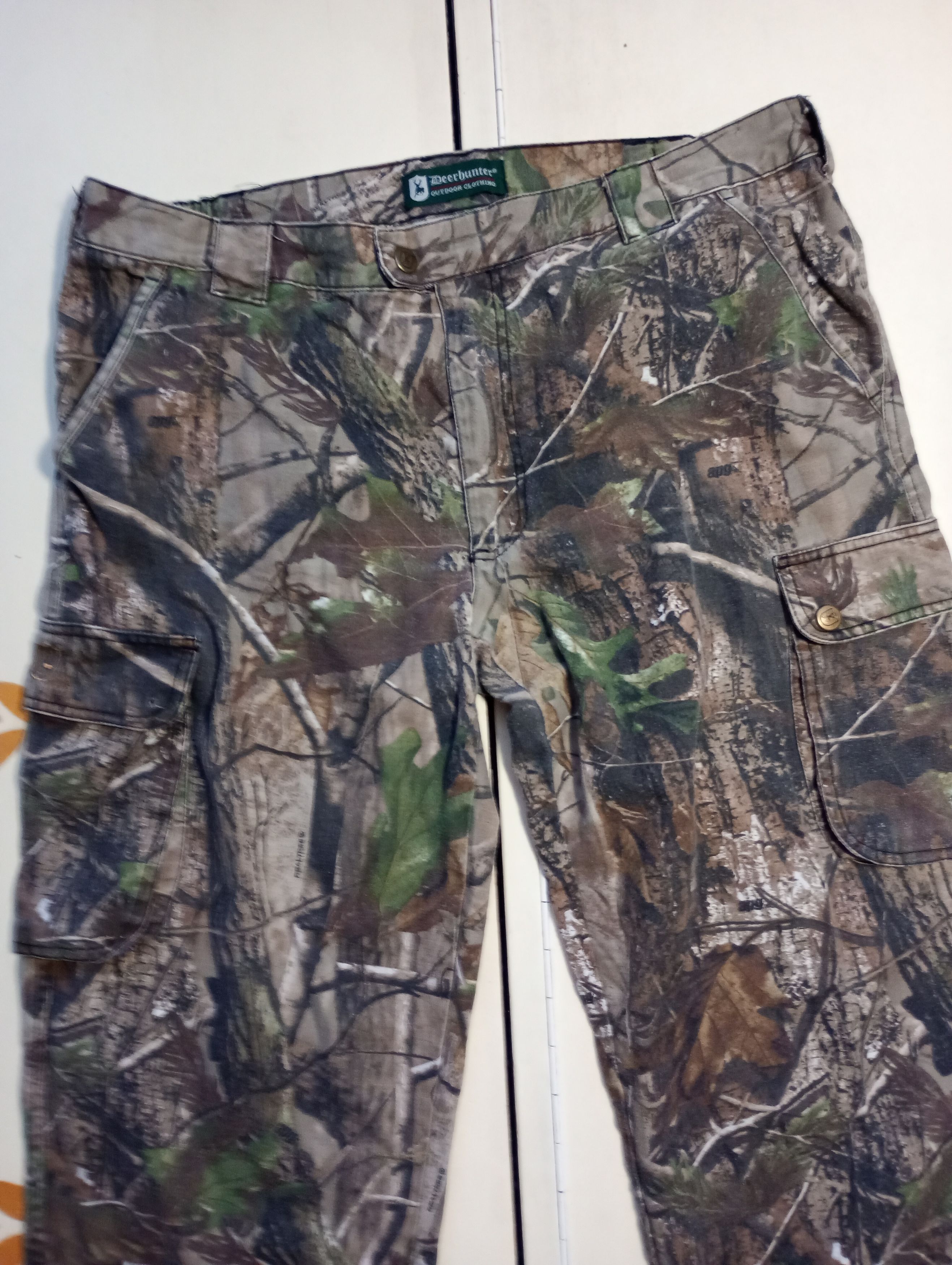 Hunter Vintage Real Tree Deerhunter Woodland Camo Cargo Pants Size US 40 / EU 56 - 5 Thumbnail