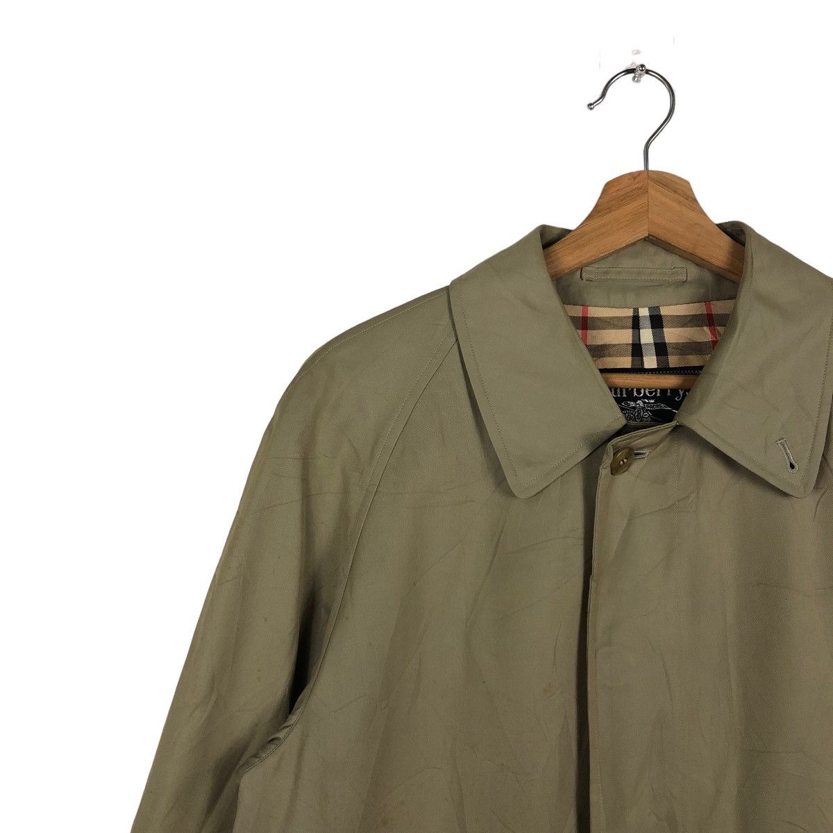 Burberry 🔥90’s VINTAGE TRENCH COAT BURBERRY NOVA CHECK LINING Size US M / EU 48-50 / 2 - 7 Thumbnail
