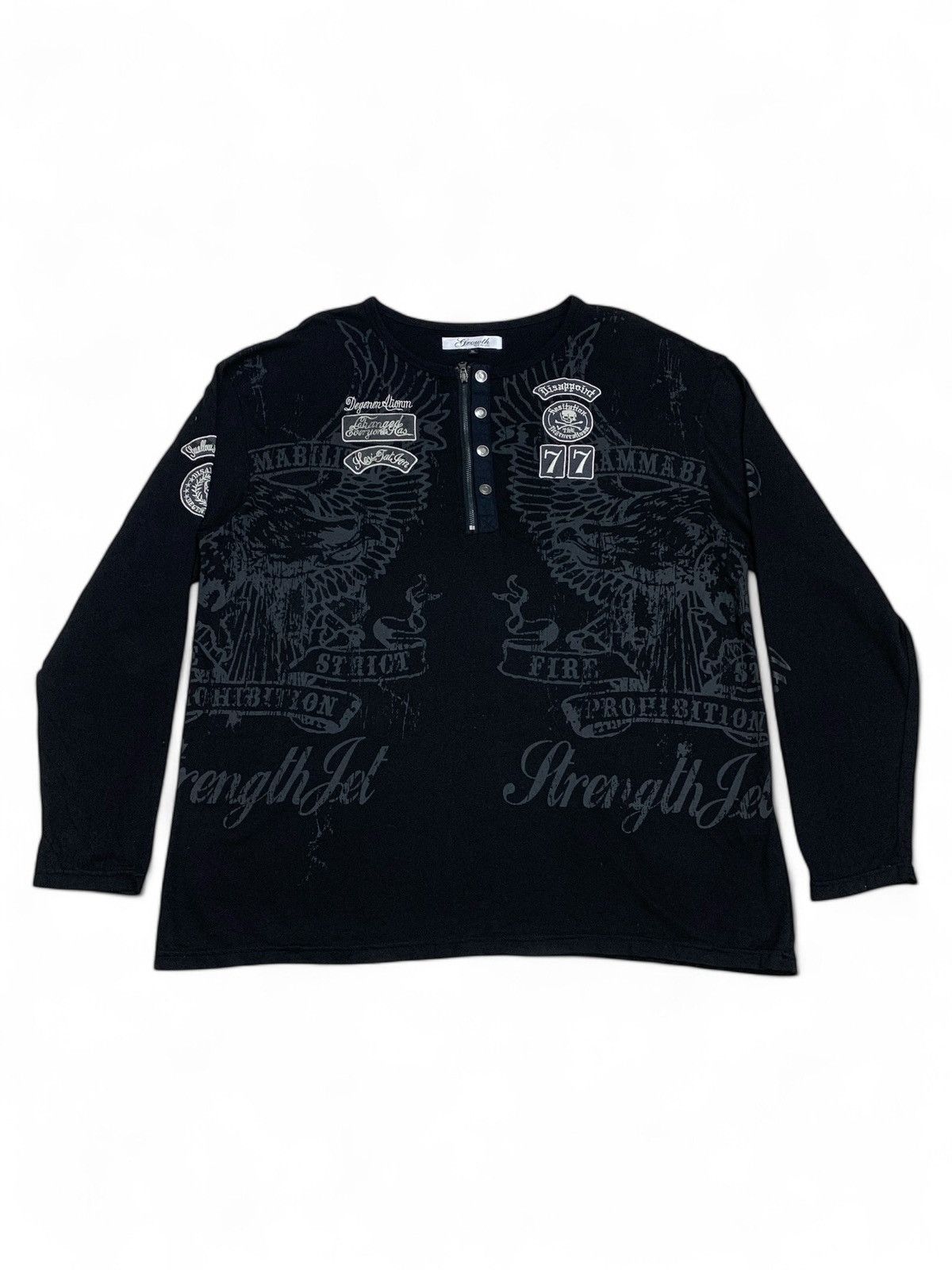 Growth Big Y2k Gothic Mediaval Print Patch Oversize