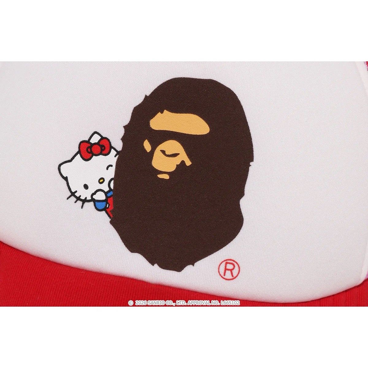 Bape A BATHING APE Sanrio Hello Kitty ABC CAMO MESH CAP HAT Pink Size ONE SIZE - 4 Thumbnail