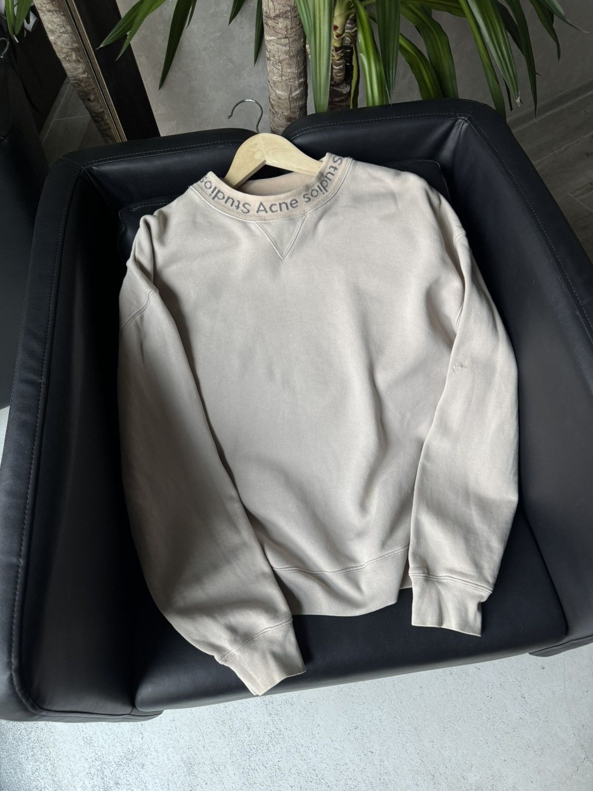 Acne Studios Acne Studios Flogho Beige Streetwear Sweatshirt Size US S / EU 44-46 / 1 - 3 Thumbnail