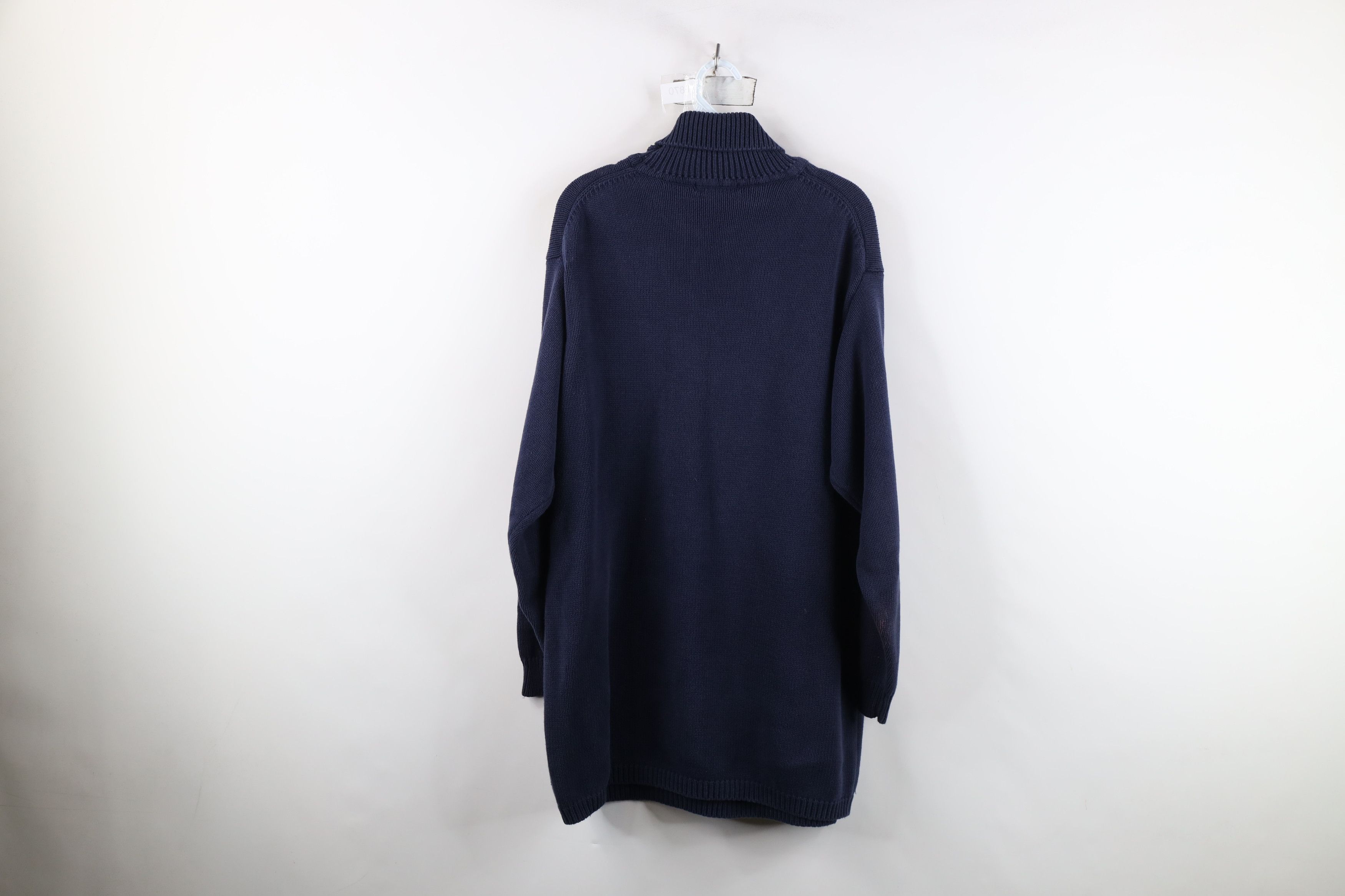 Vintage Vintage 90s Streetwear Horse Polo Turtleneck Sweater Knit Size XL / US 12-14 / IT 48-50 - 12 Thumbnail