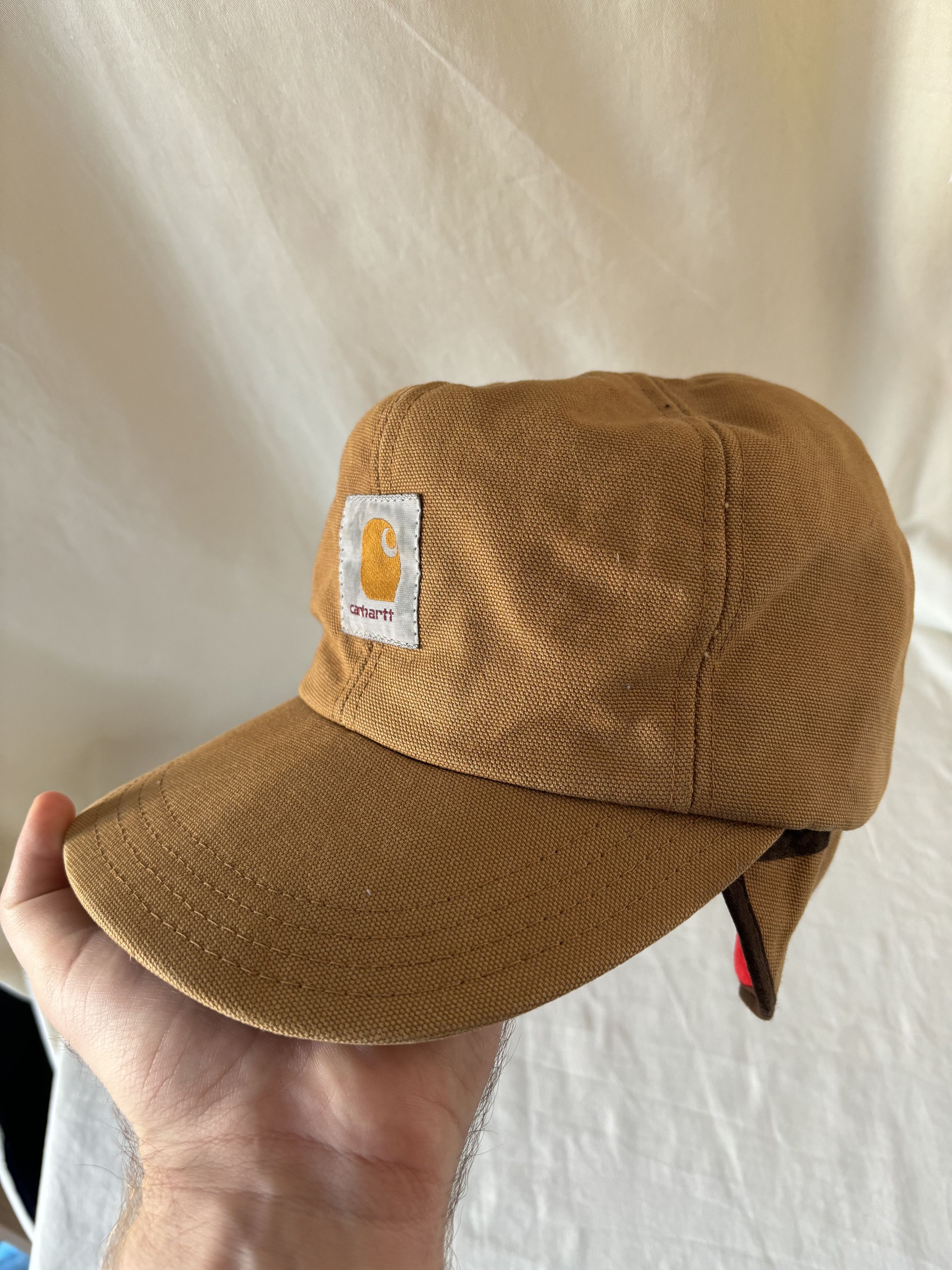 Carhartt Vintage Ear Flaps Canvas Insulated 3M Cap Size ONE SIZE - 8 Thumbnail