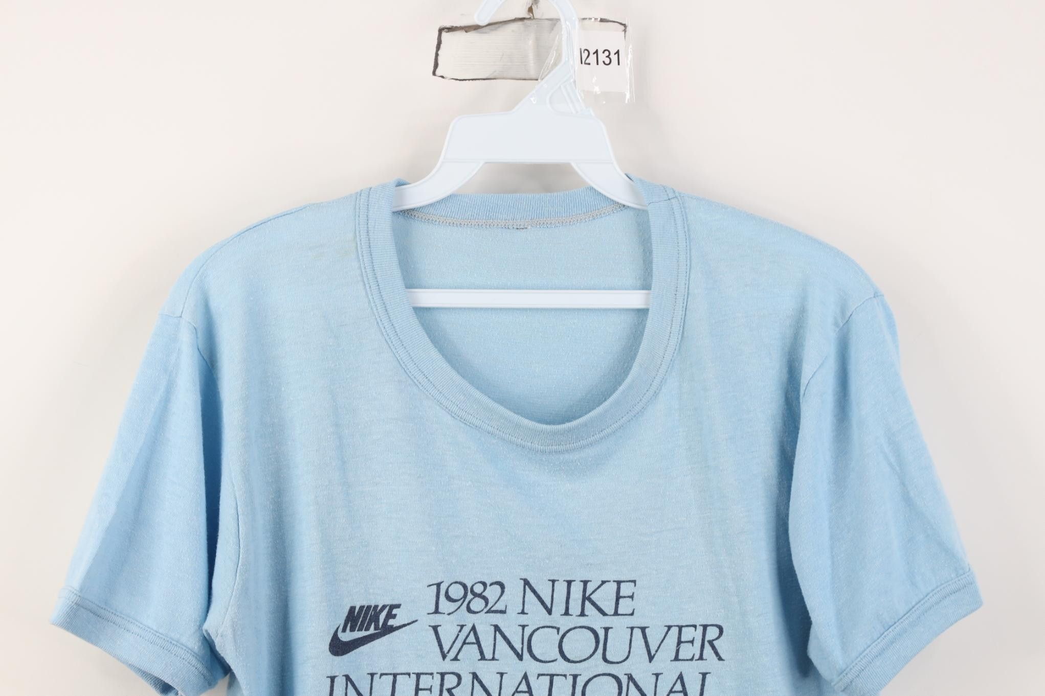 Nike Vintage 80s Nike 1982 International Marathon T-Shirt Size US S / EU 44-46 / 1 - 2 Thumbnail