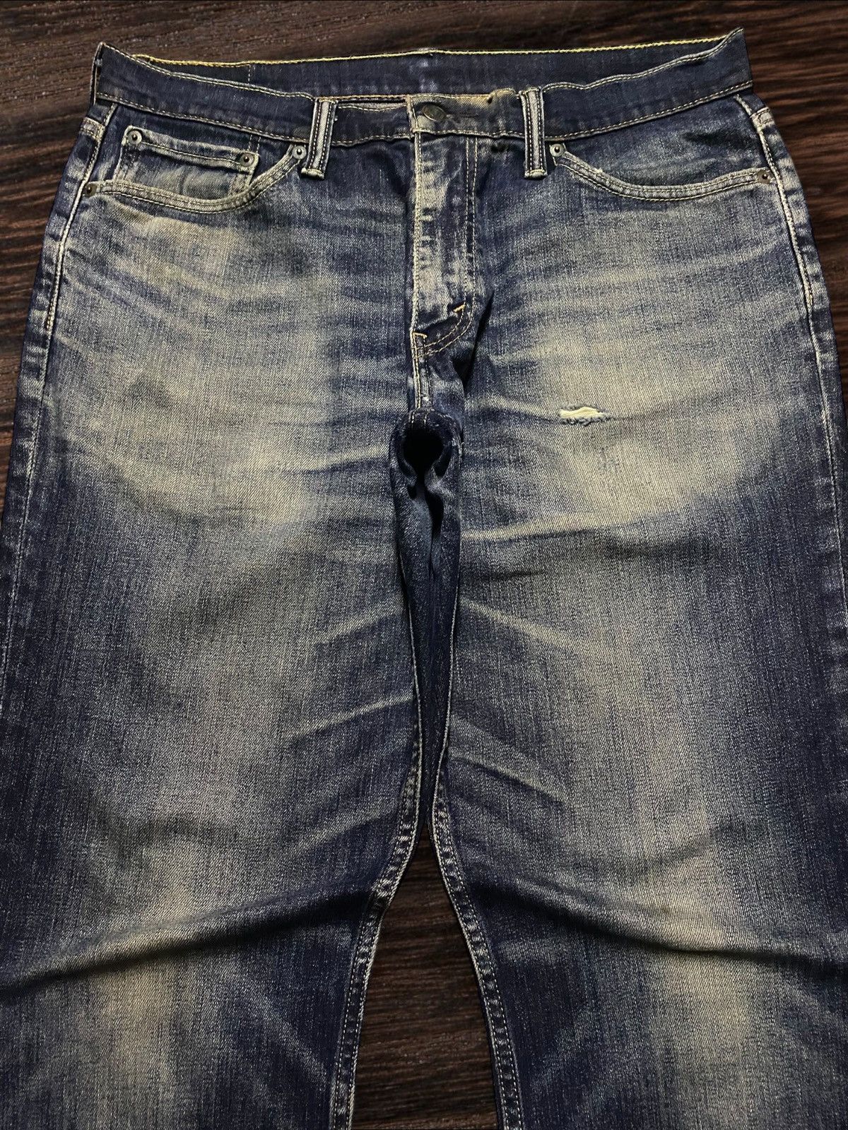 Levi's Vintage Levis 541 Mud Wash Distressed Slim Fit Jeans Size US 34 / EU 50 - 3 Thumbnail