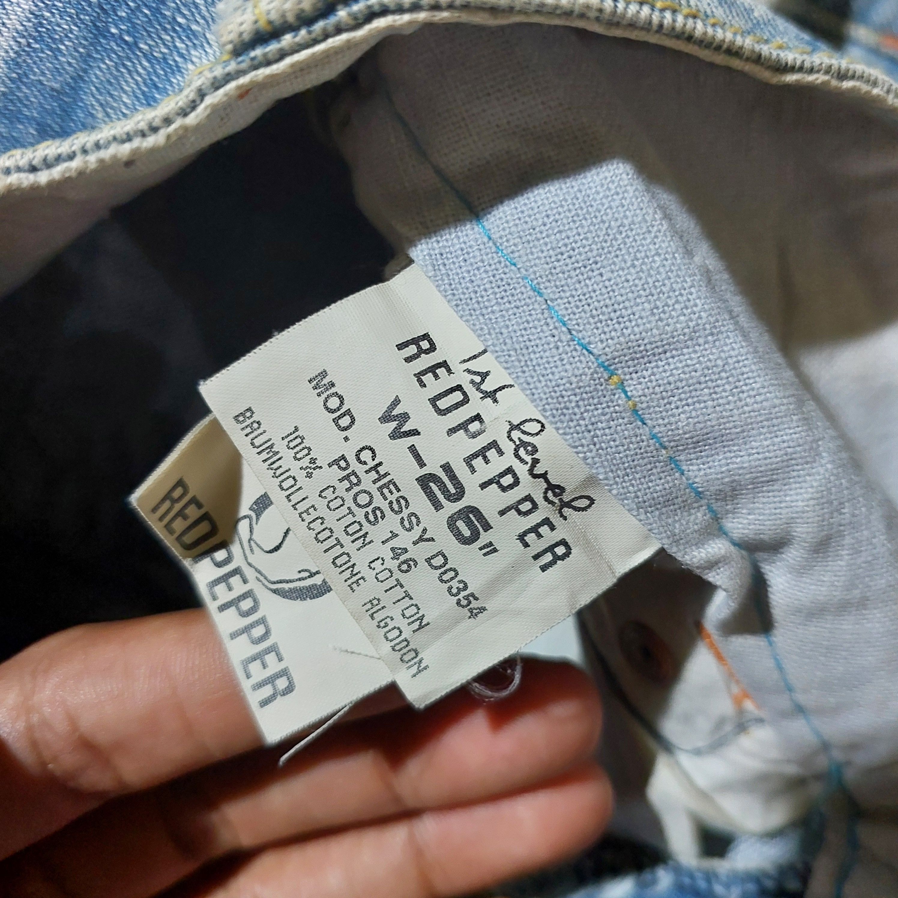 Tornado Mart Red pepper japan light blue washed flare denim Size US 28 / EU 44 - 11 Thumbnail