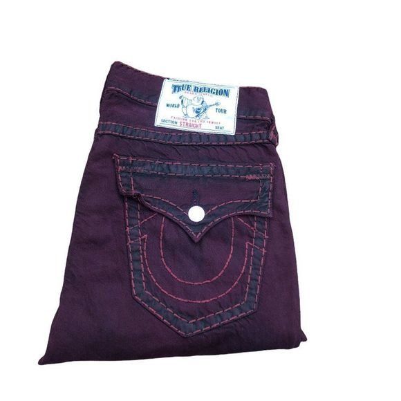 True Religion True Religion Jeans Size 32 STRAIGHT Red Size US 32 / EU 48 - 6 Thumbnail