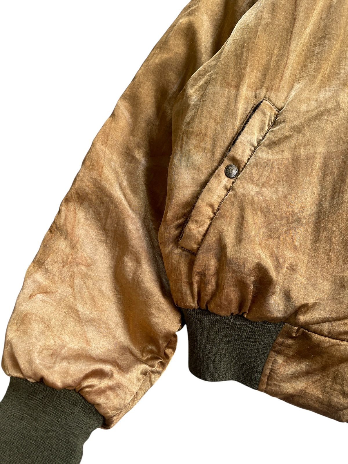Armani 80s Armani Jeans Stone Washed Bomber Jacket Size US M / EU 48-50 / 2 - 8 Thumbnail