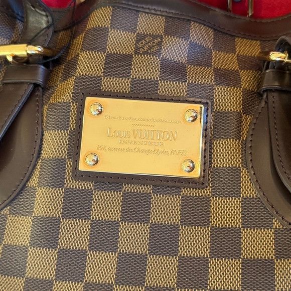 Louis Vuitton Louis Vuitton Damier Ebene Hampstead MM Medium Size Tote Vin Size ONE SIZE - 13 Thumbnail