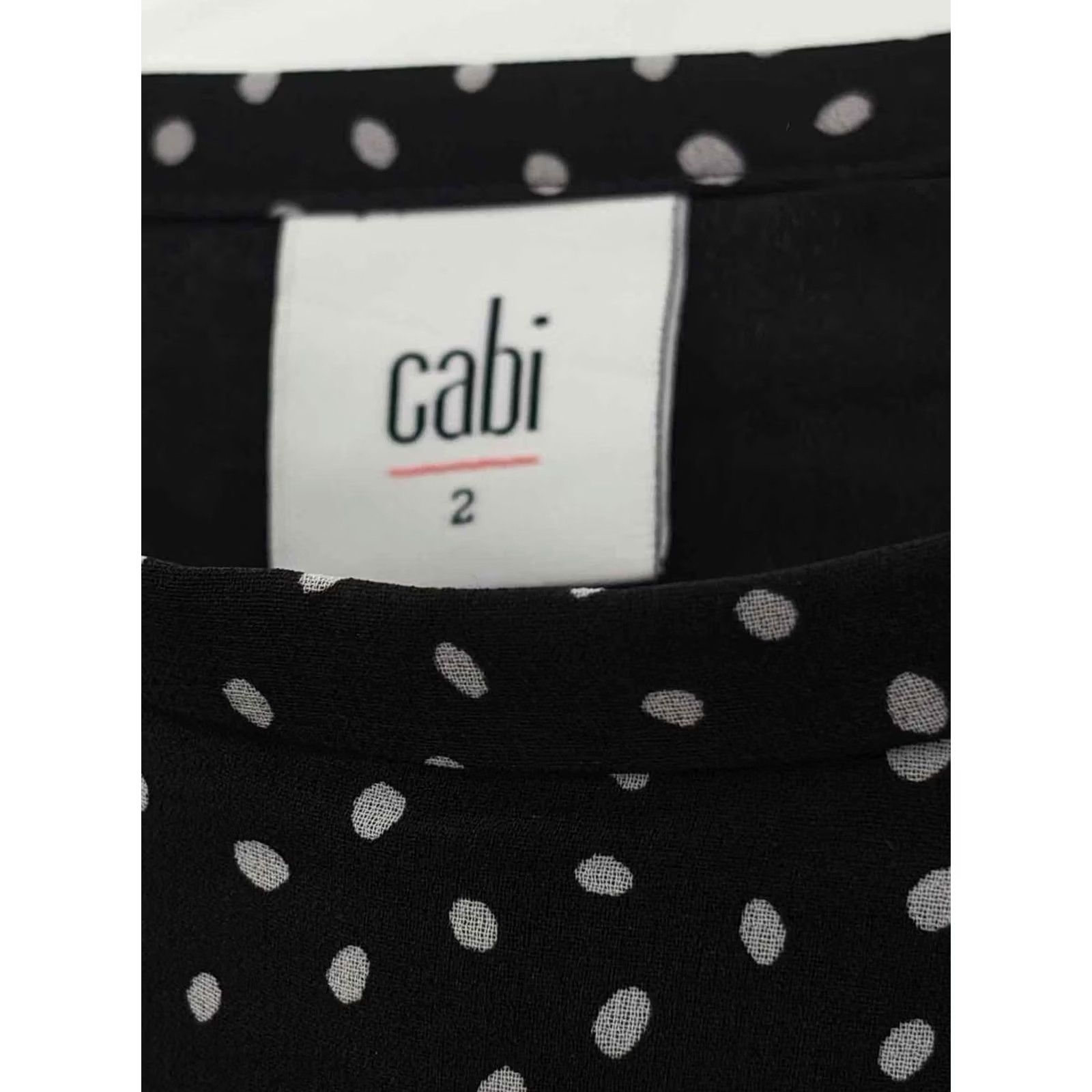 Vintage Pre-Owned Cabi Black Size 2 Polka Dot Maxi Skirt Size 26" / US 2 / IT 38 - 3 Thumbnail