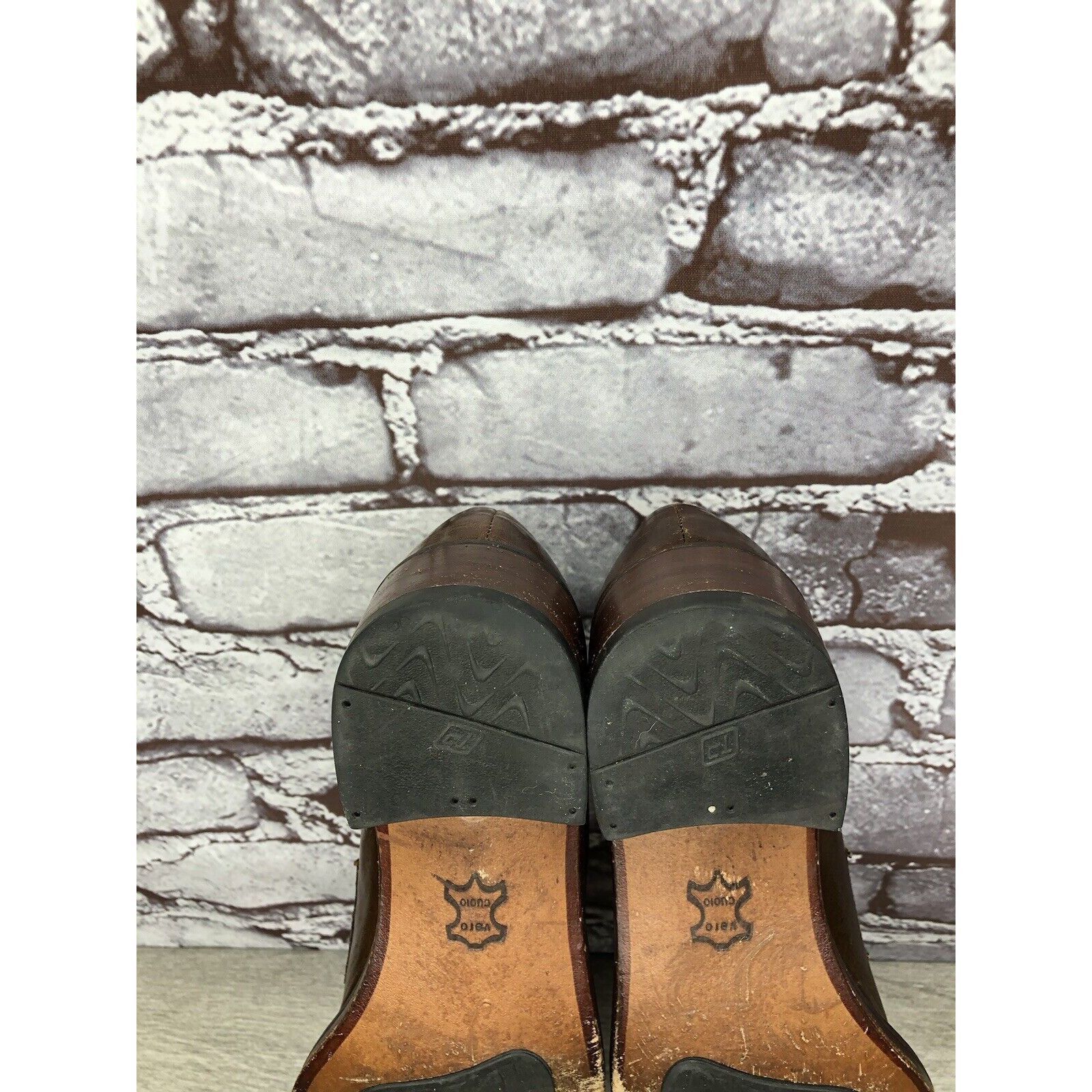 Other Elisheba Brown Leather Penny Loafer Pointed Toe Heel Shoes W Size US 6.5 / IT 36.5 - 22 Thumbnail