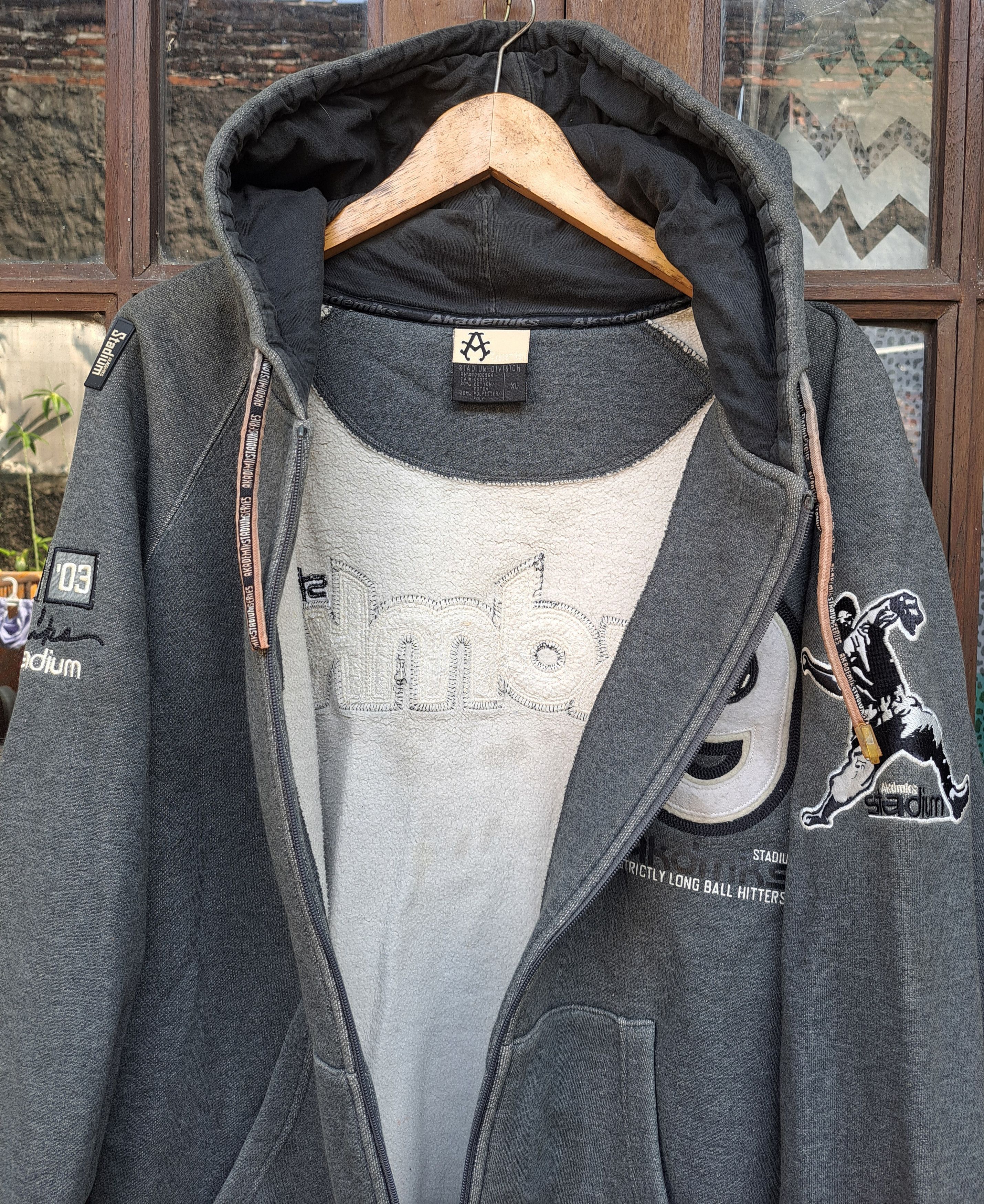 Akademiks Y2K Akademiks Stadium Zipper Hoodie Mens XL Hip Hop Clothing Size US XL / EU 56 / 4 - 7 Thumbnail