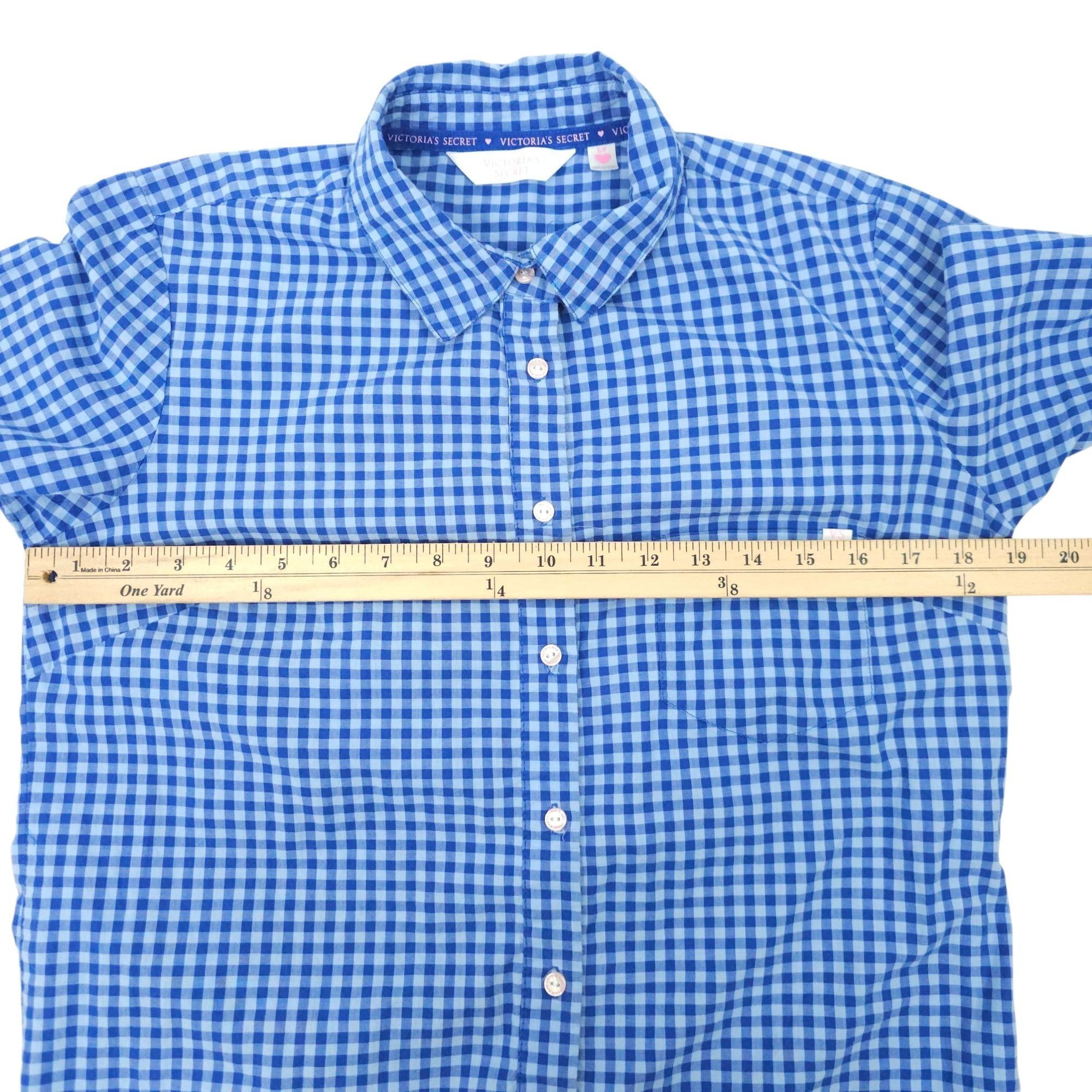 Victoria's Secret Victorias Secret Button Front Sleep Shirt Womens S Blue Size S / US 4 / IT 40 - 4 Thumbnail