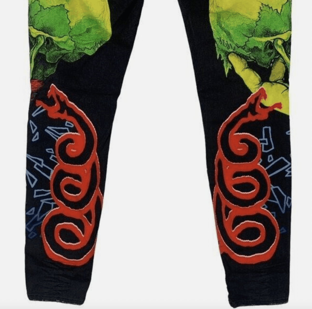 R13 R13 Metallica Skull Print Jeans Size US 28 / EU 44 - 4 Thumbnail