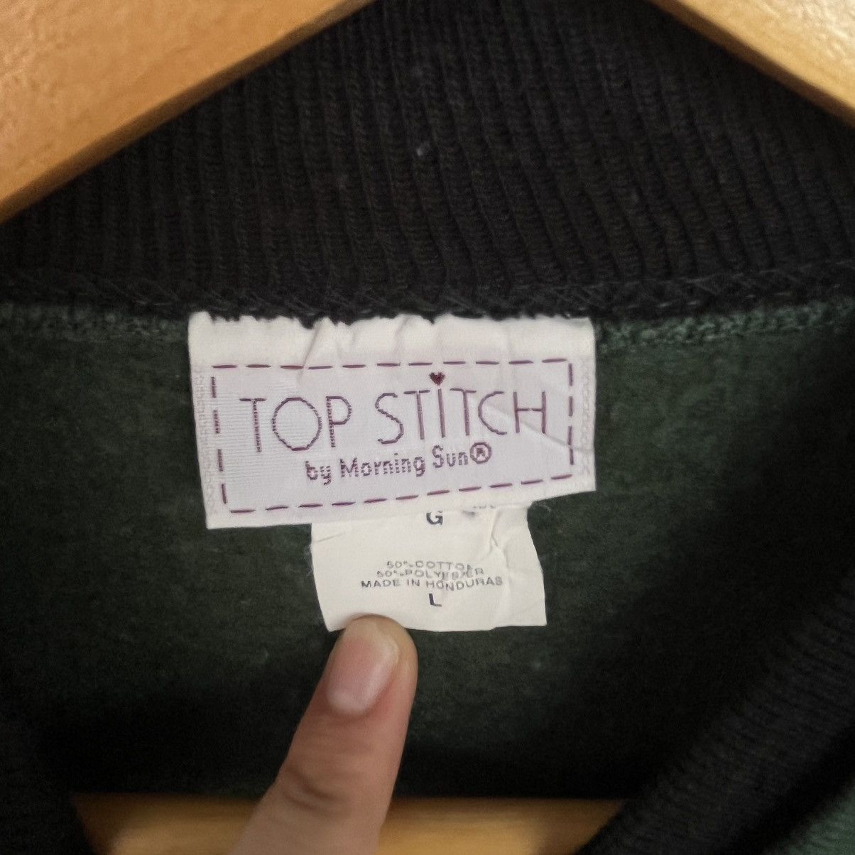 Other Vintage Top Stitch Green With Red Bird Design Size L Size L / US 10 / IT 46 - 5 Thumbnail