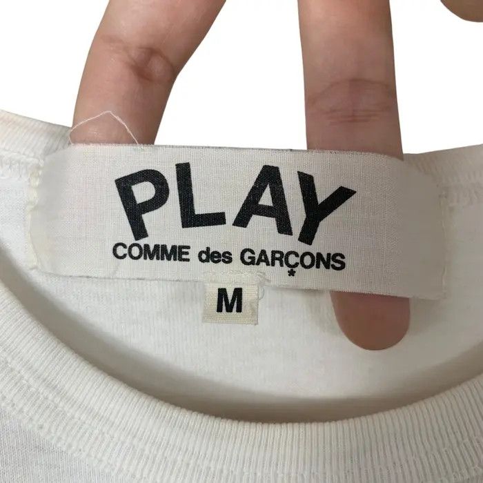 Comme des Garcons Vintage COMME DES GARCONS Play Double Love Tee Shirt Size M / US 6-8 / IT 42-44 - 8 Thumbnail