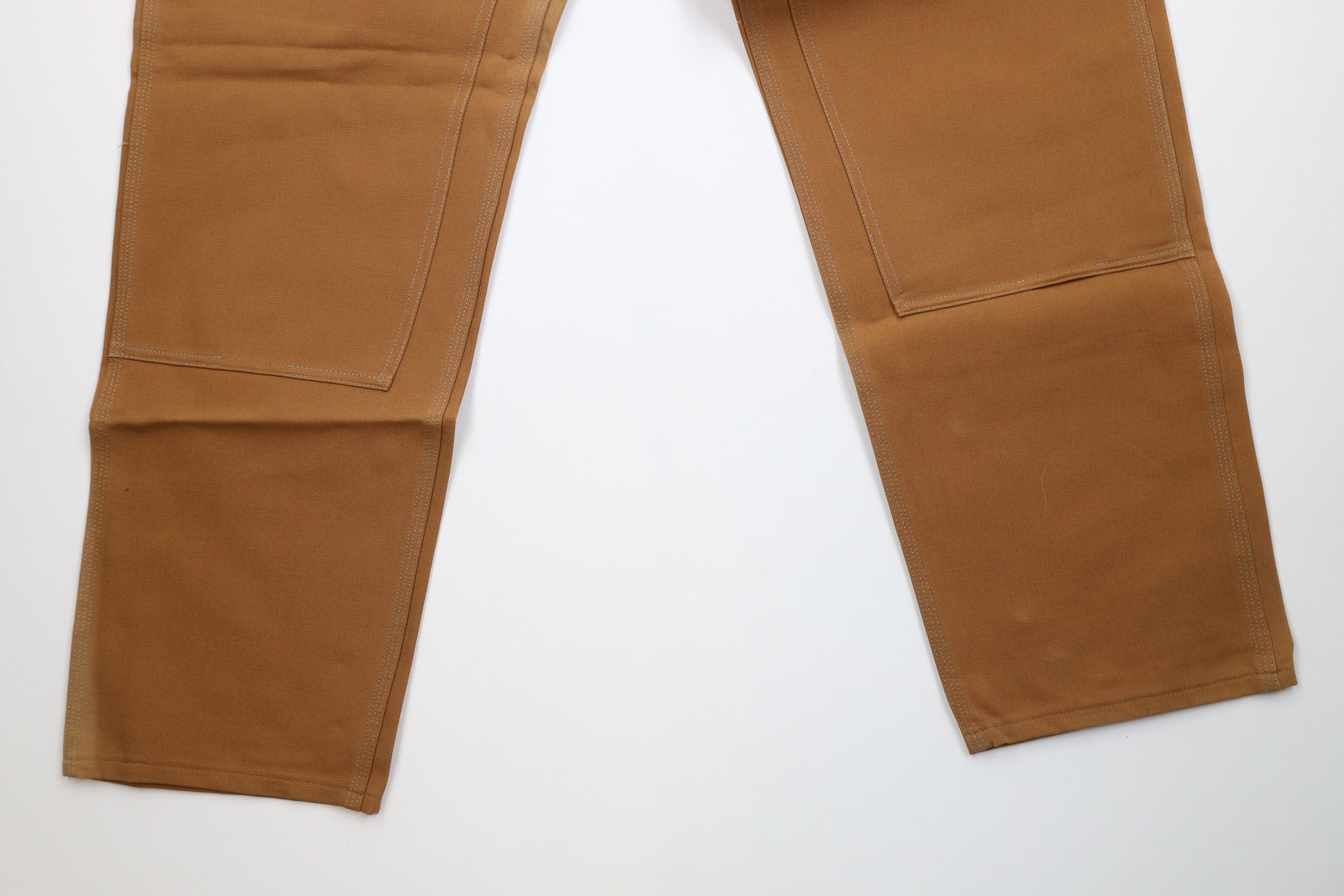 Carhartt Deadstock Vintage 90s Carhartt Wide Leg Pants Duck Brown USA Size US 42 / EU 58 - 4 Thumbnail