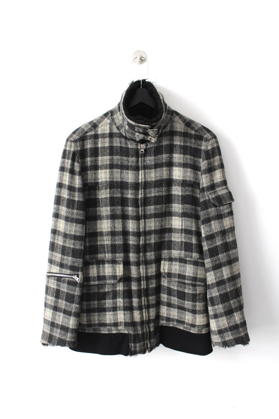 If Six Was Nine AW2003 PPFM FUR WOOL TARTAN REVERSIBLE COAT JACKET Size US M / EU 48-50 / 2 - 2 Thumbnail